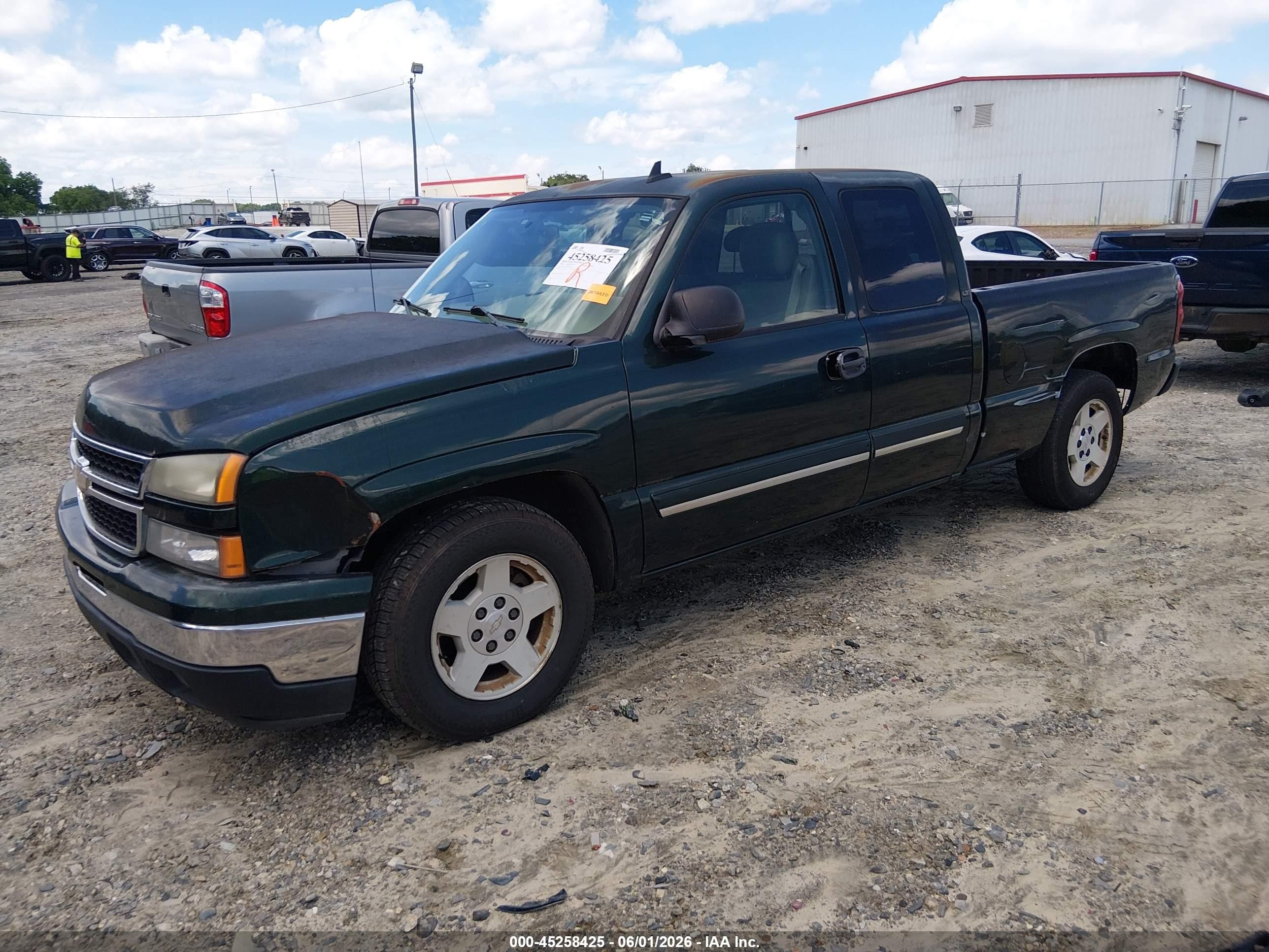 2006 Chevrolet Silverado 1500 Lt3 Green vin: 1GCEC19Z76Z200026