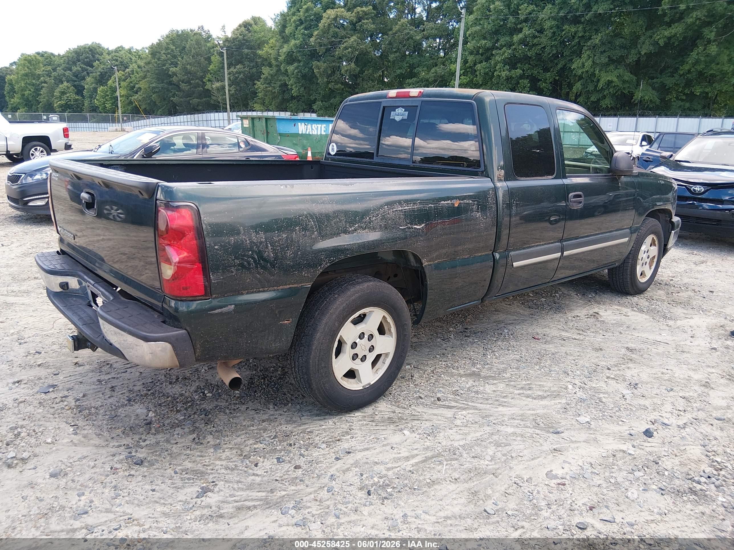 2006 Chevrolet Silverado 1500 Lt3 Green vin: 1GCEC19Z76Z200026