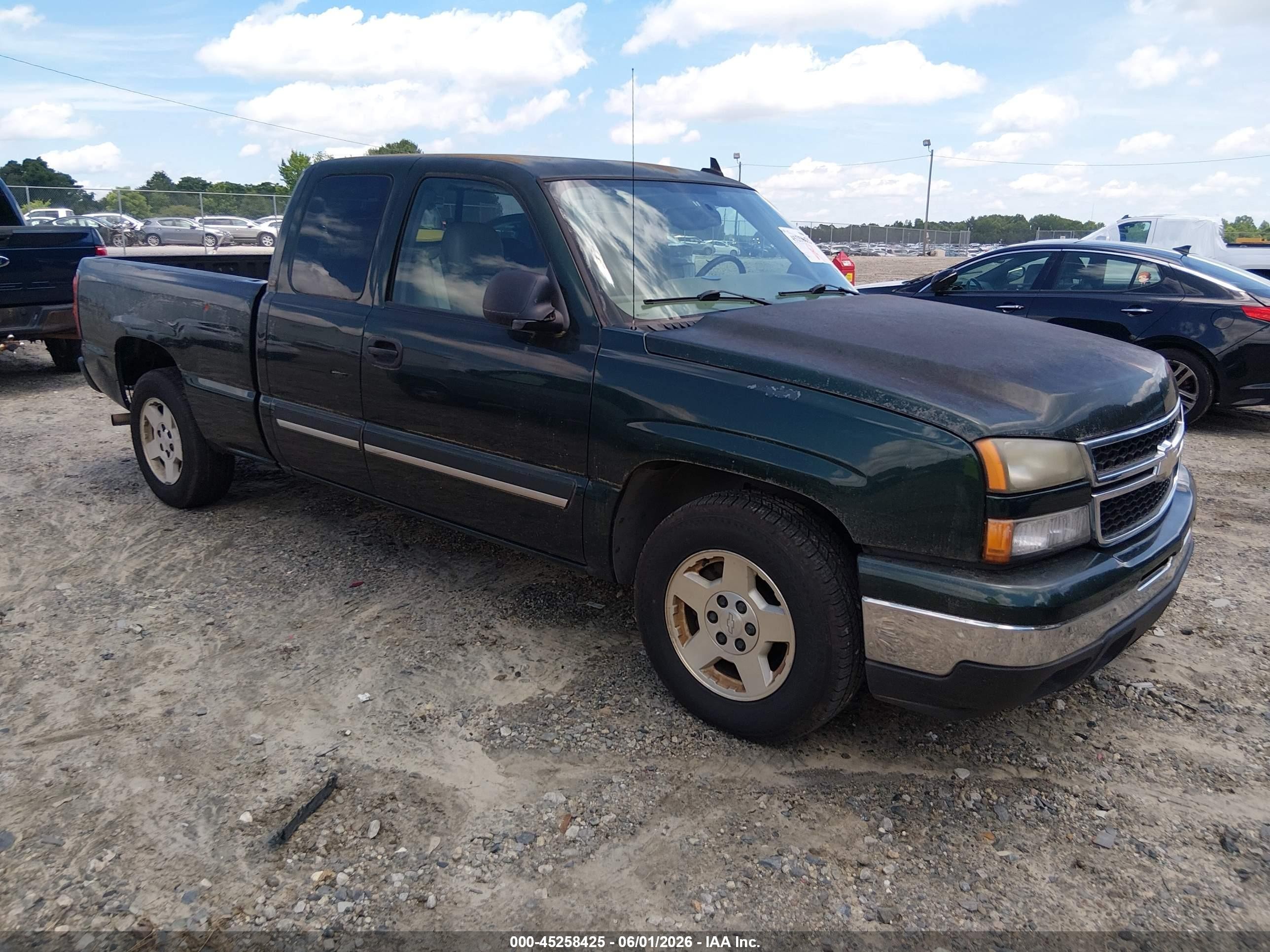 2006 Chevrolet Silverado 1500 Lt3 Green vin: 1GCEC19Z76Z200026