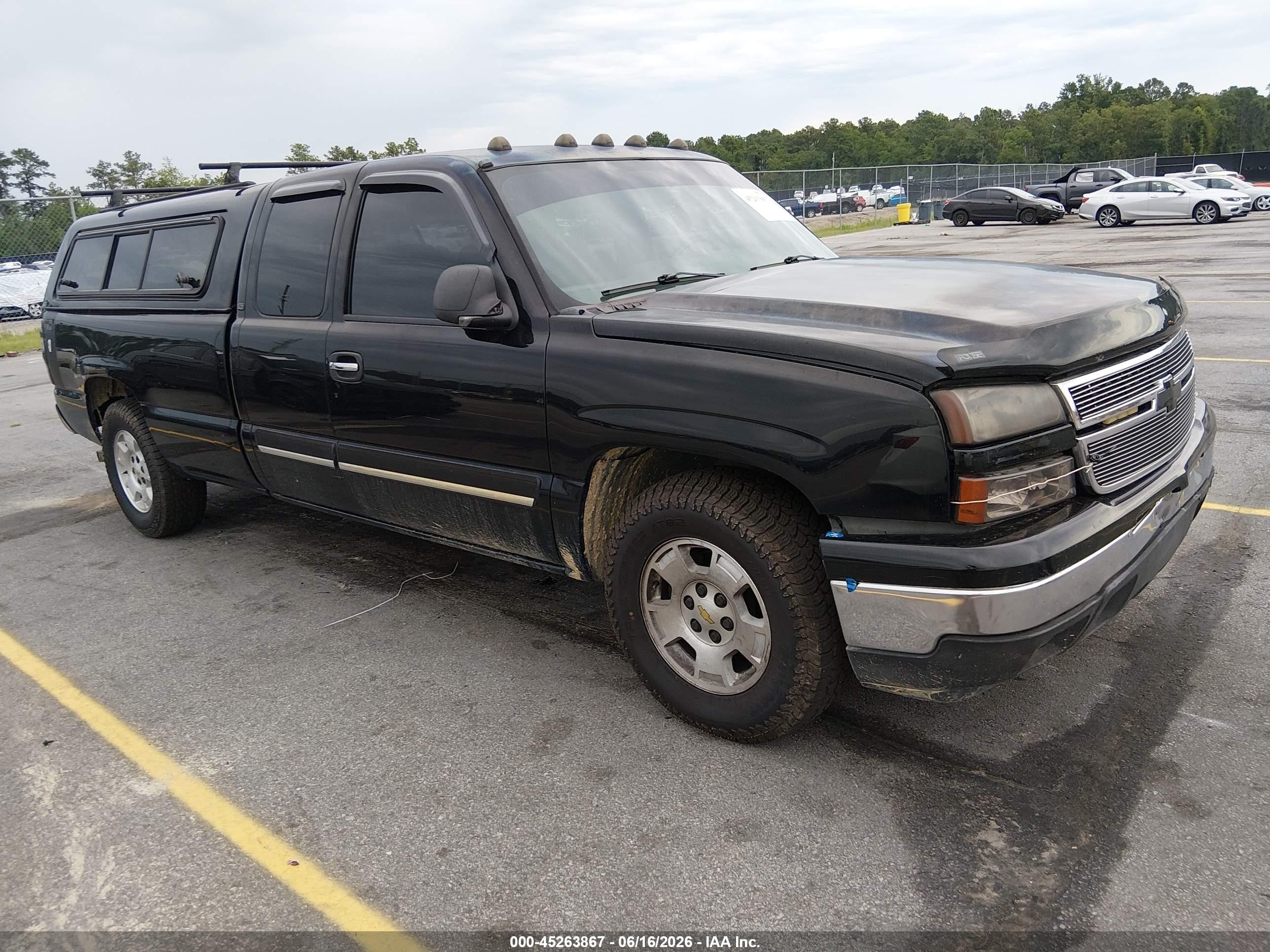 2006 Chevrolet Silverado 1500 Lt1 Black vin: 1GCEC19Z86E204495