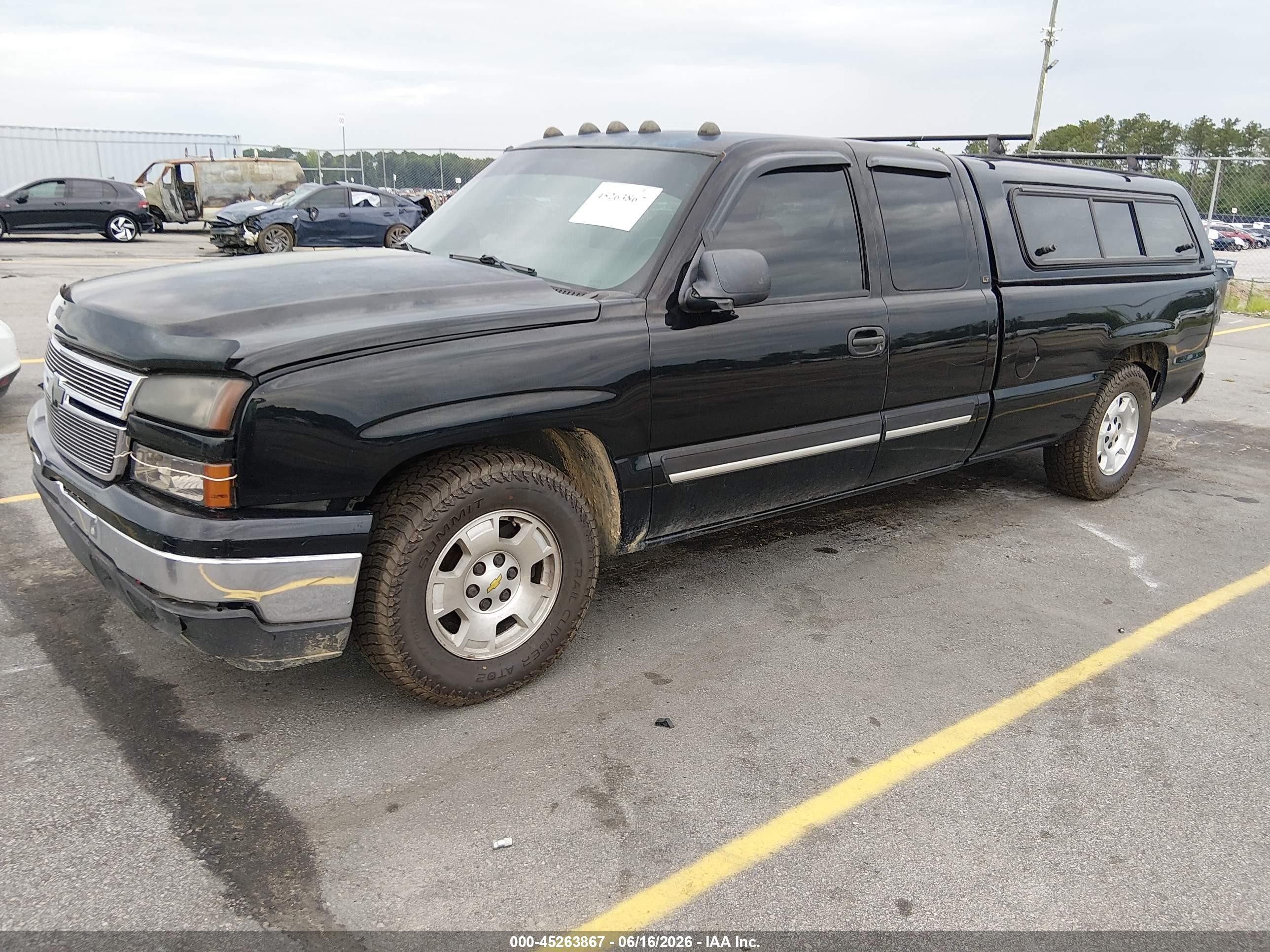 2006 Chevrolet Silverado 1500 Lt1 Black vin: 1GCEC19Z86E204495