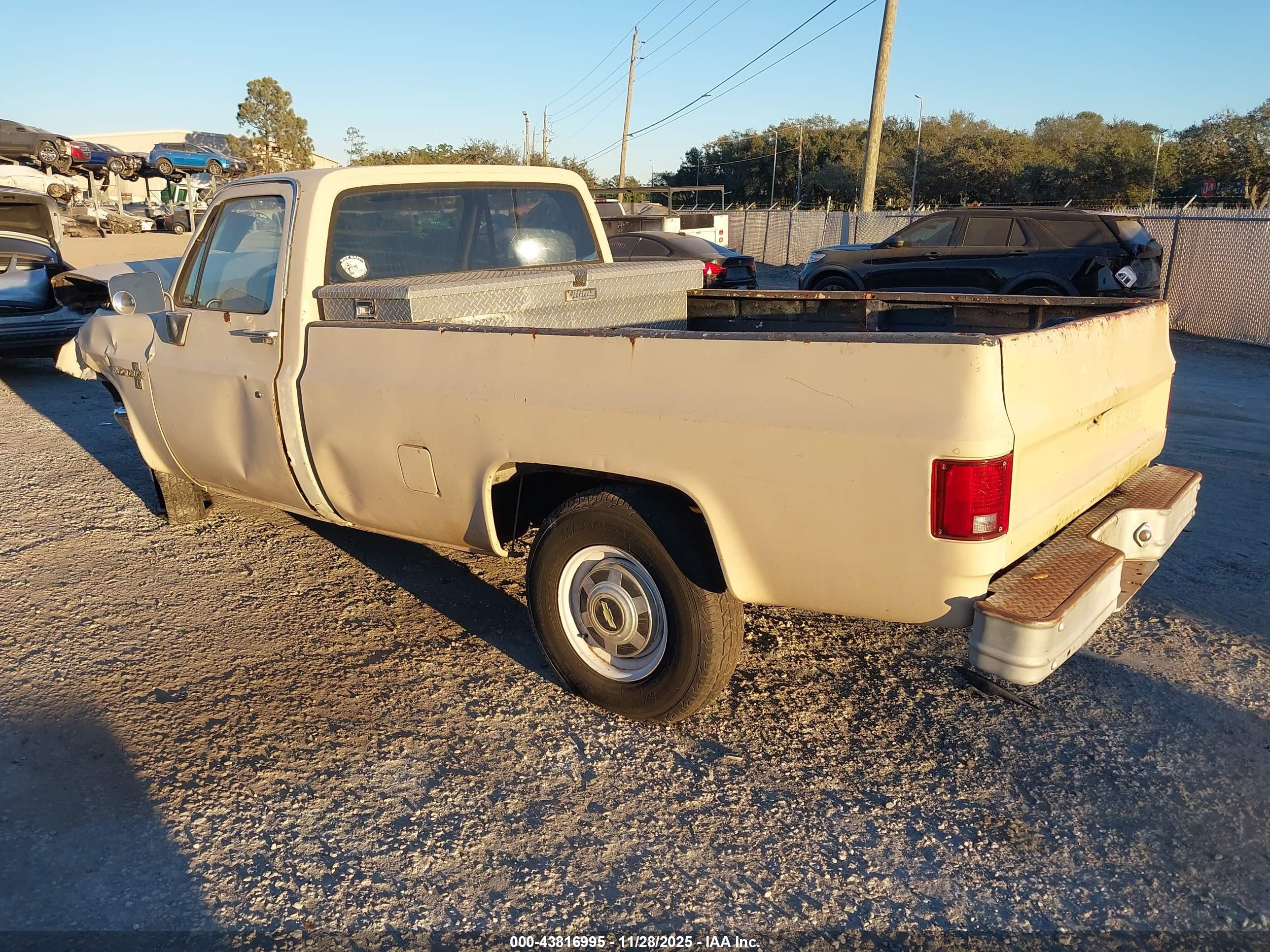 1986 Chevrolet C20   Beige vin: 1GCEC24NXGF395164