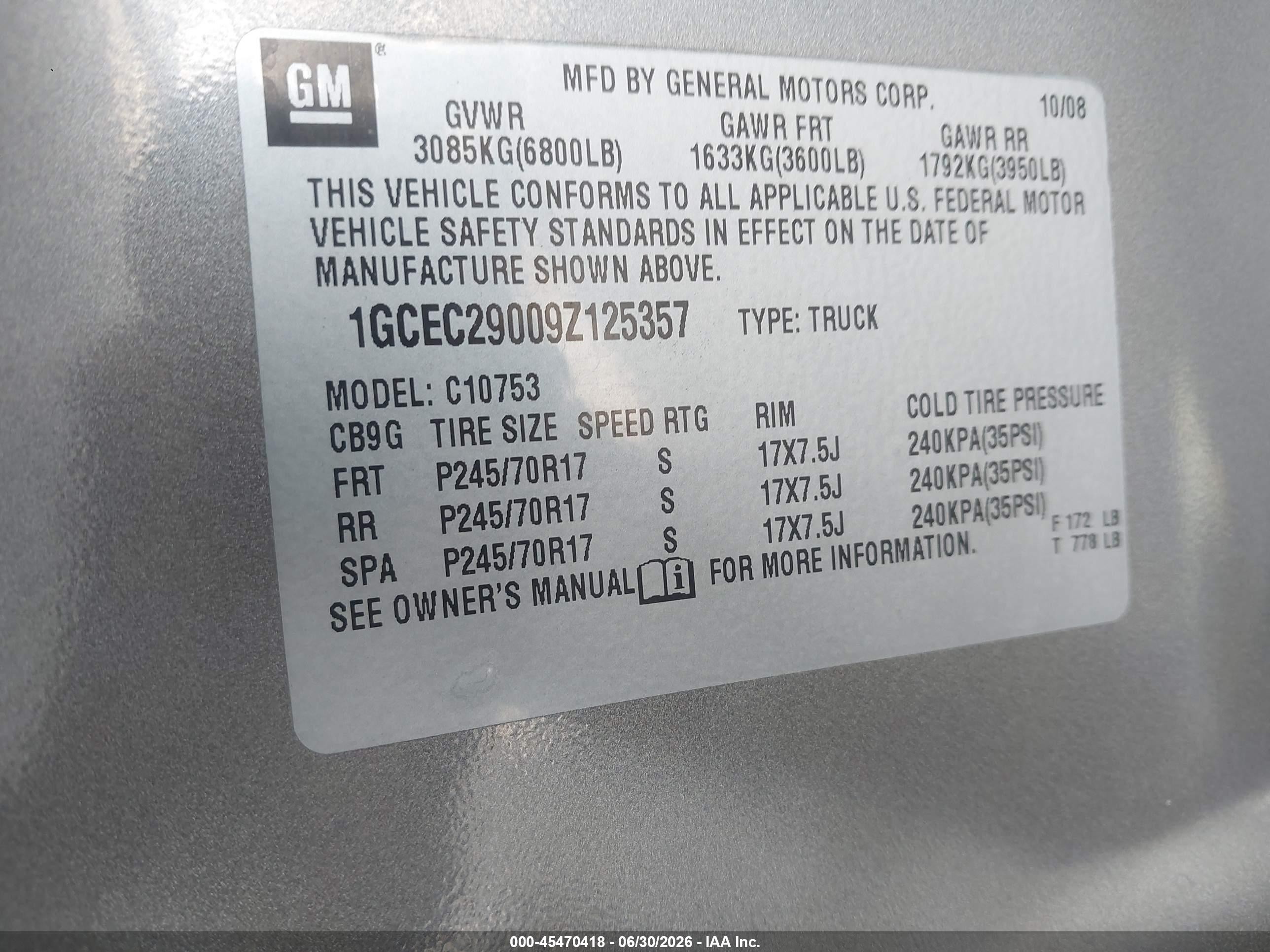 2009 Chevrolet Silverado 1500 Lt Gray vin: 1GCEC29009Z125357
