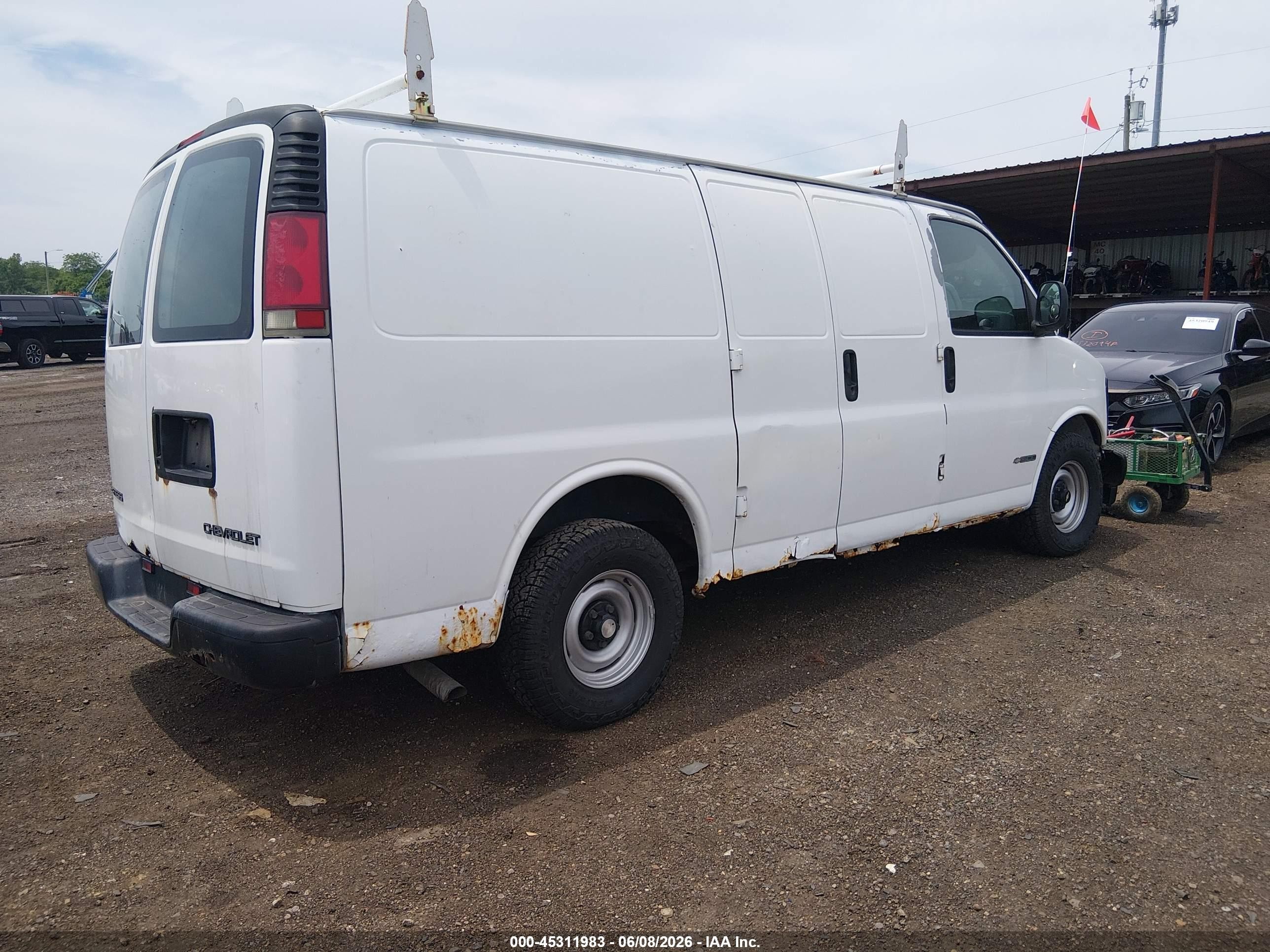 2002 Chevrolet Express White vin: 1GCEG15W621218753