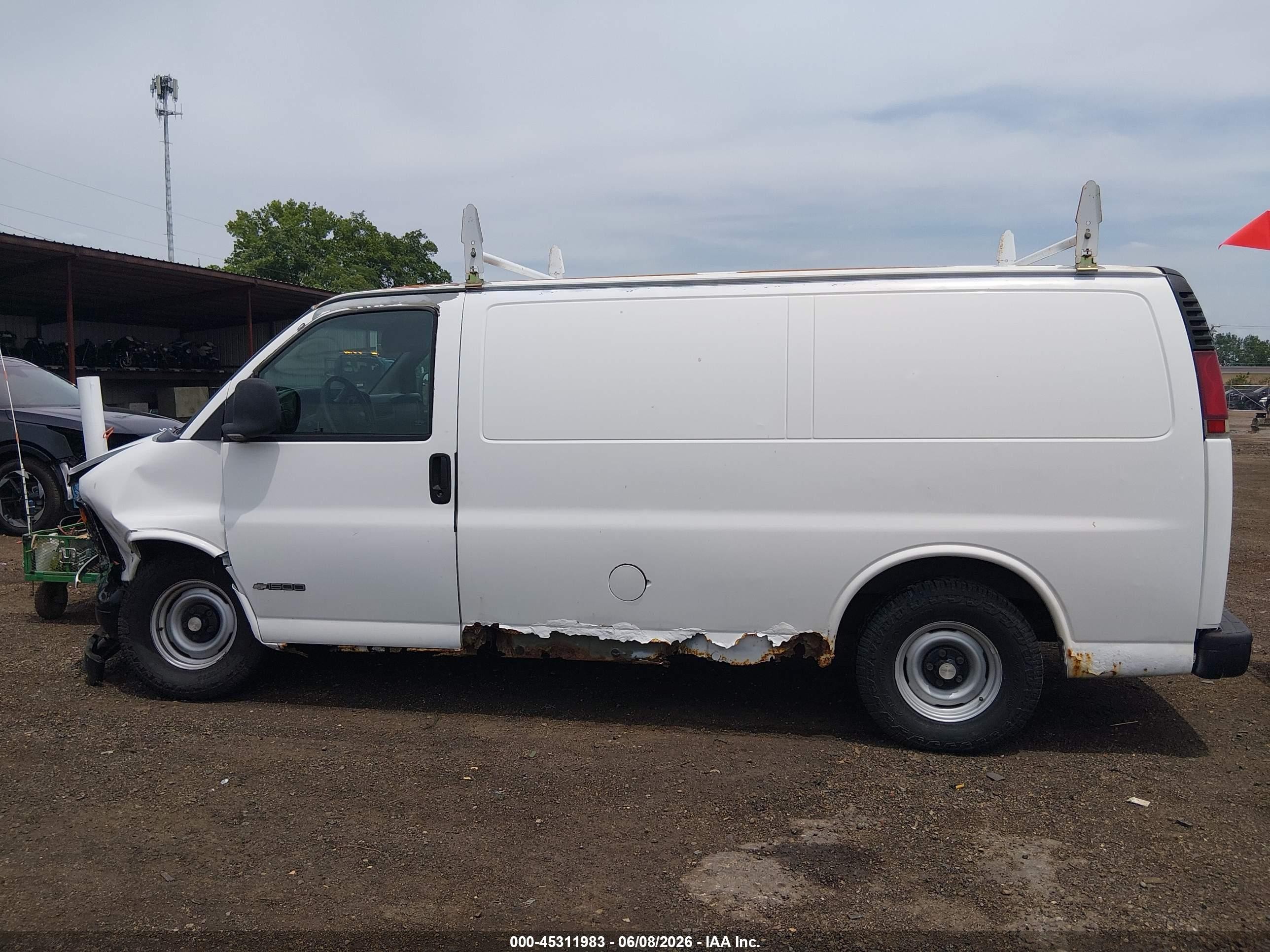 2002 Chevrolet Express White vin: 1GCEG15W621218753