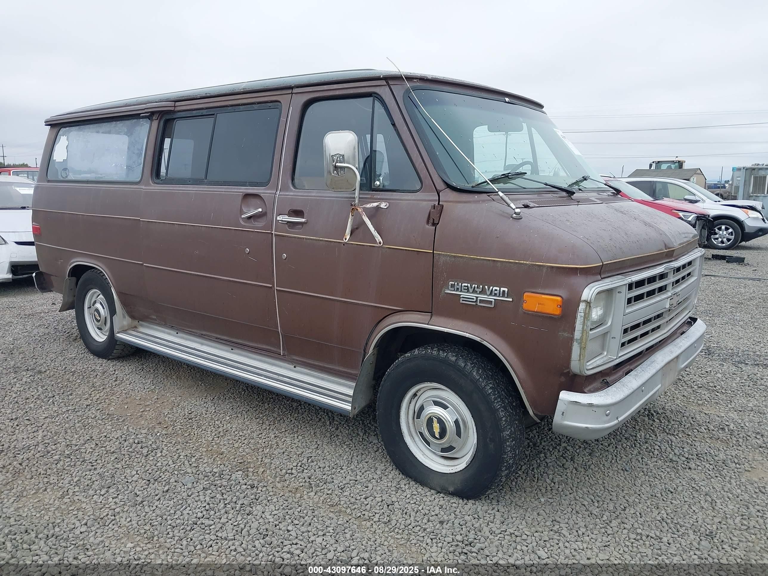 1988 Chevrolet G20   Brown vin: 1GCEG25H4J7104141