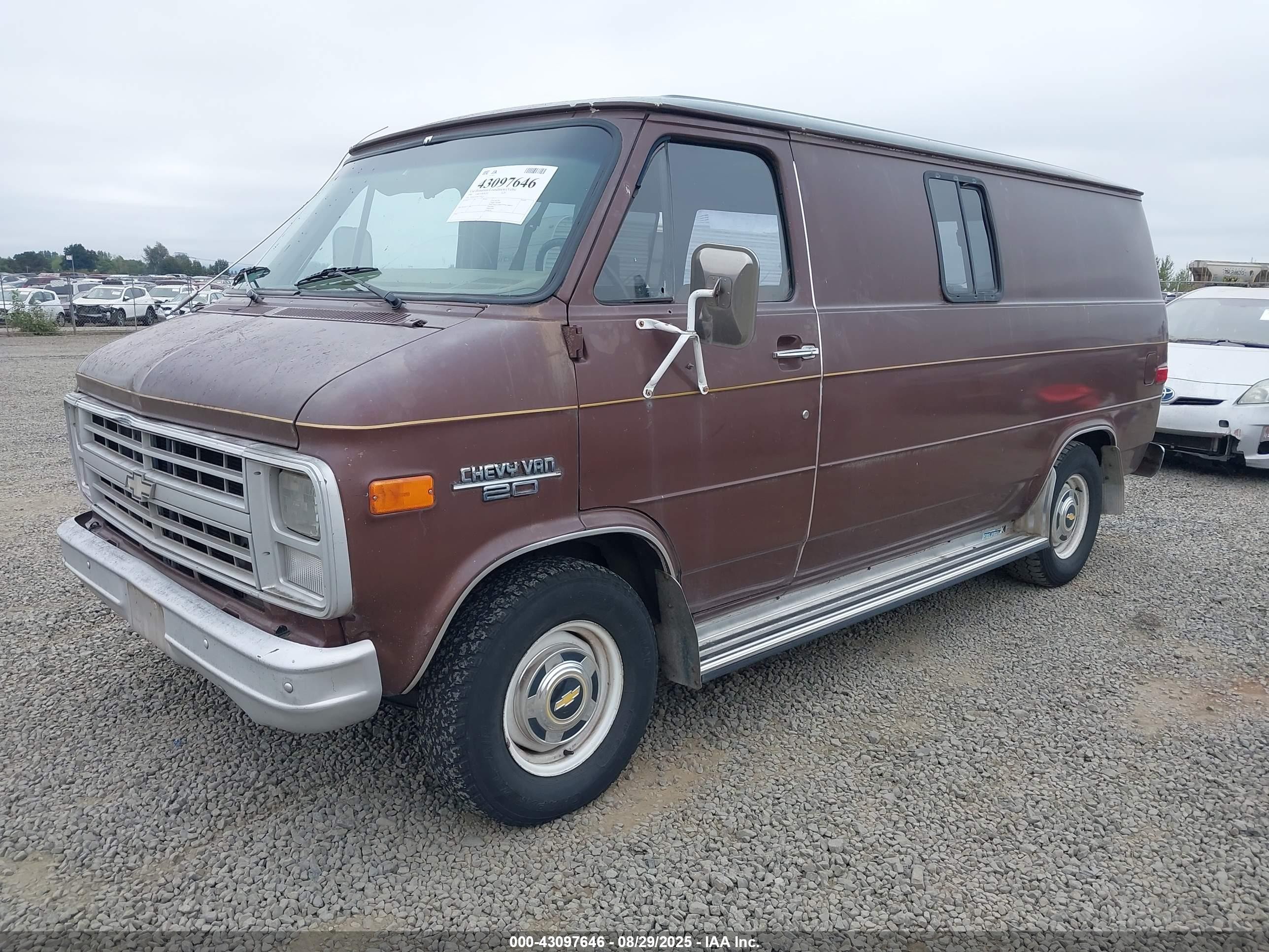 1988 Chevrolet G20   Коричневый vin: 1GCEG25H4J7104141