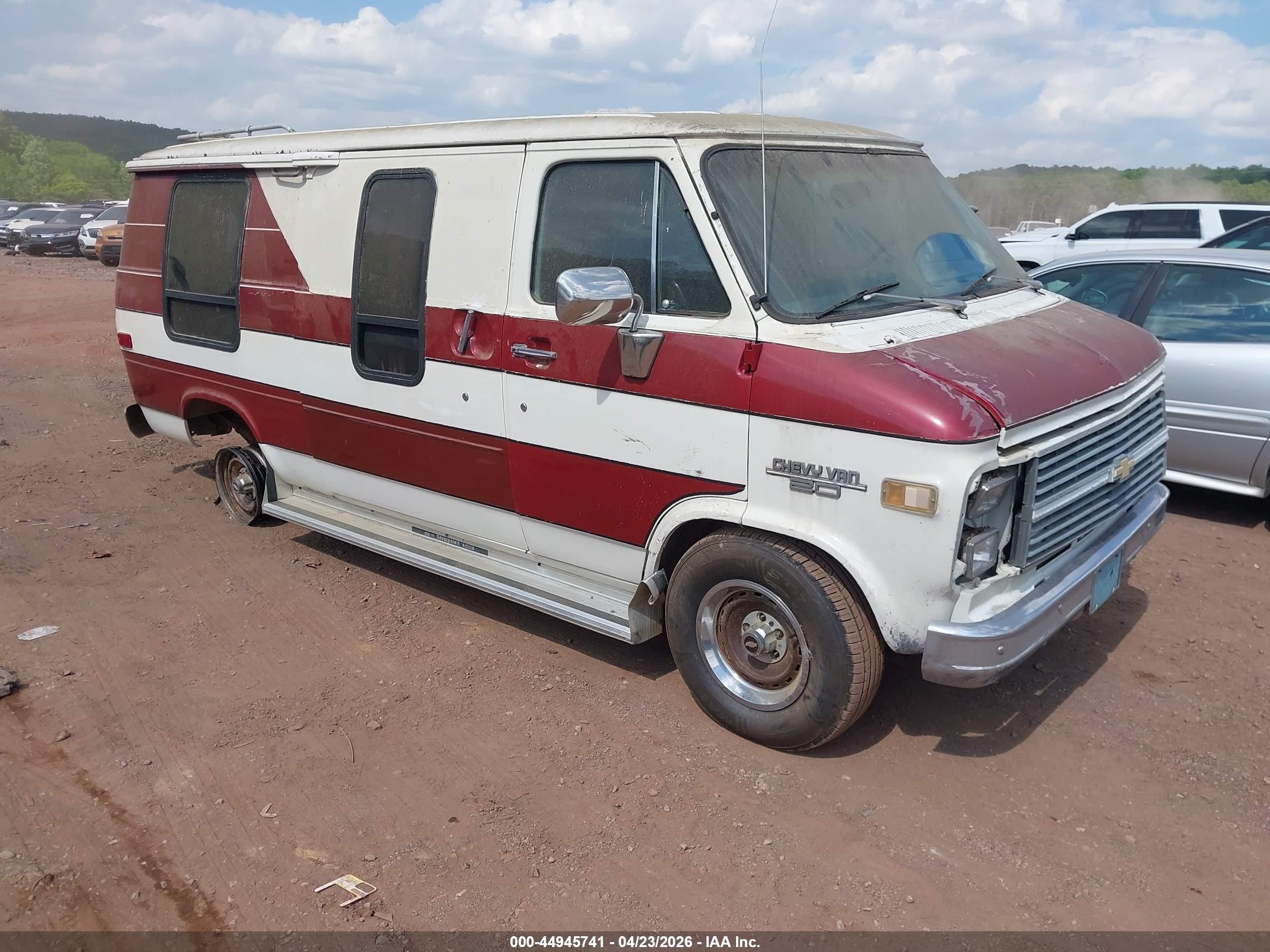 1983 Chevrolet G20   Red vin: 1GCEG25H8D7124476