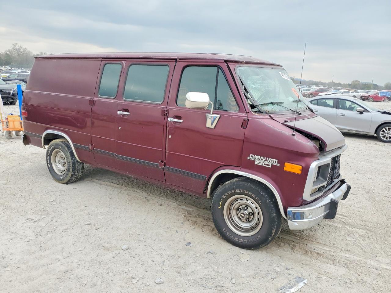 1993 Chevrolet G20 Maroon vin: 1GCEG25K3PF350169