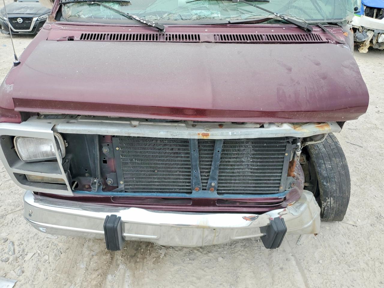 1993 Chevrolet G20 Maroon vin: 1GCEG25K3PF350169