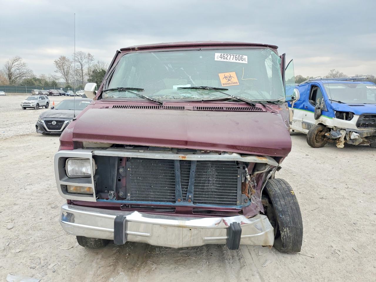 1993 Chevrolet G20 Maroon vin: 1GCEG25K3PF350169