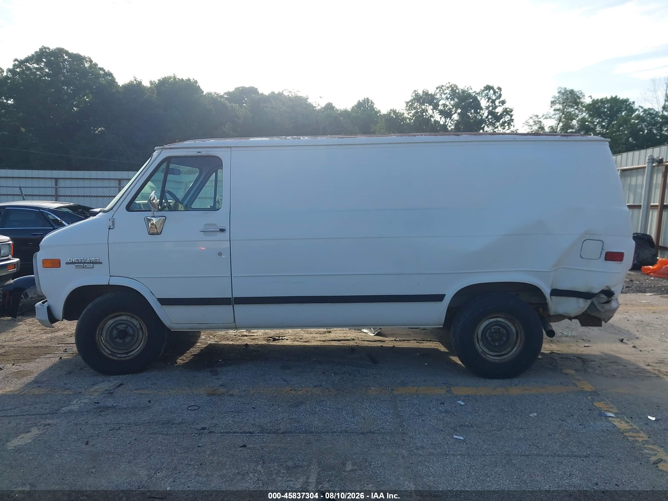 1995 Chevrolet G20   White vin: 1GCEG25K9SF112531