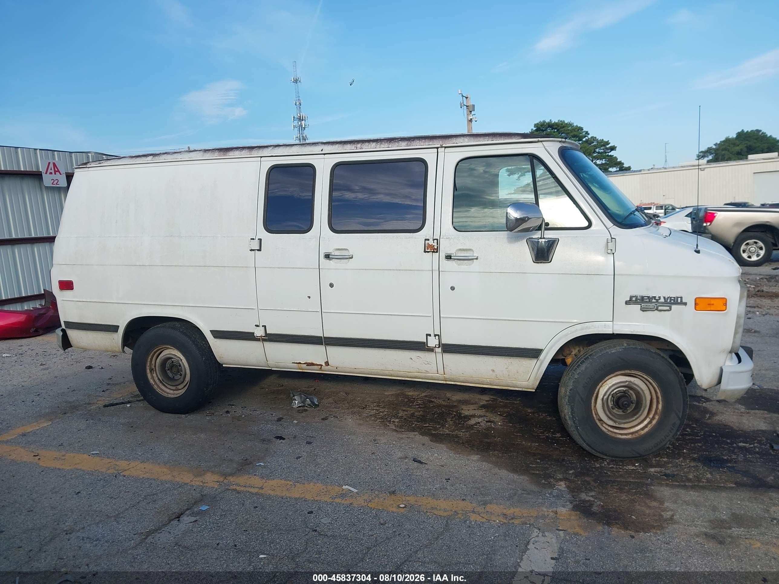1995 Chevrolet G20   White vin: 1GCEG25K9SF112531