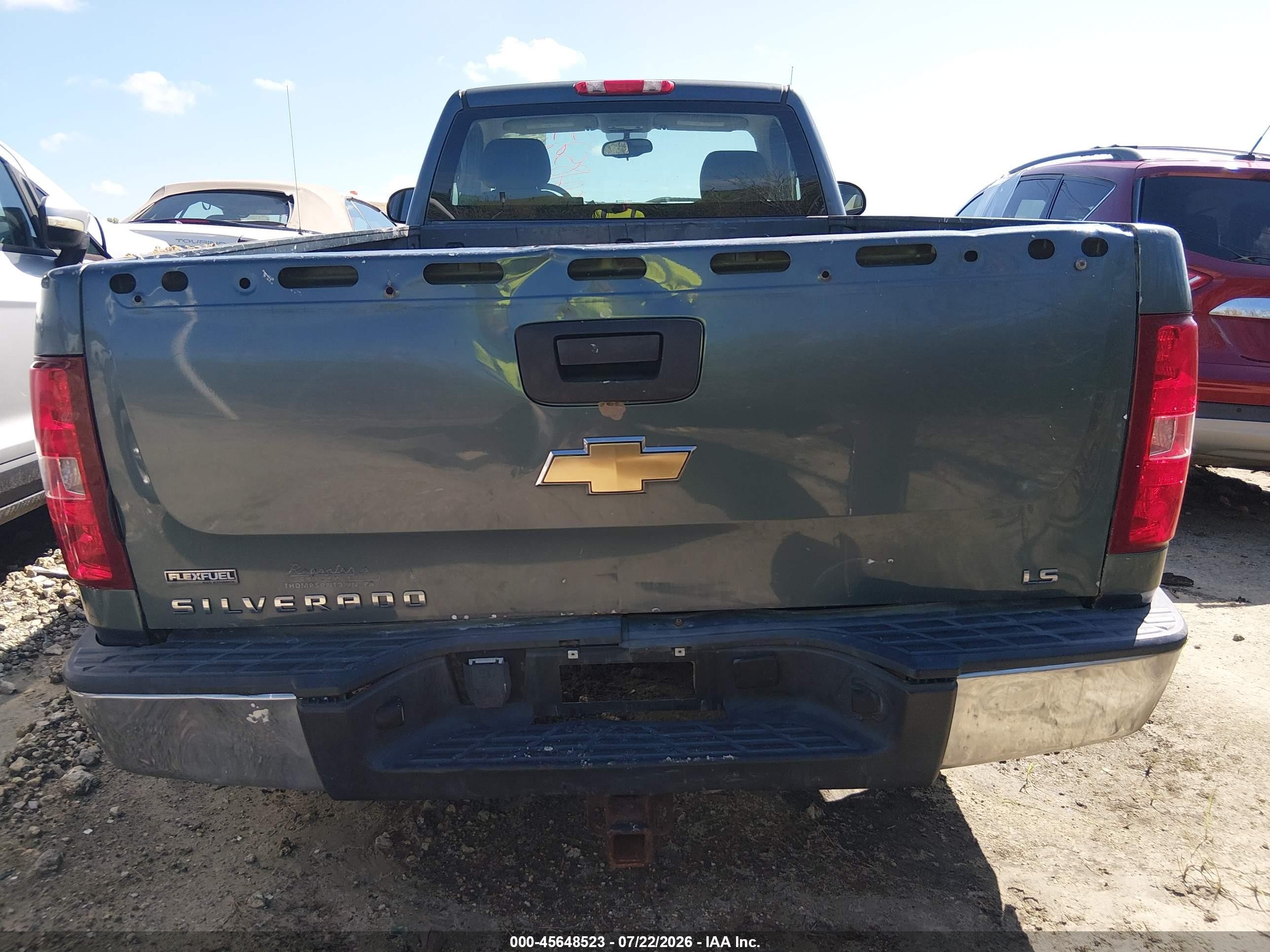 2008 Chevrolet Silverado 1500 Work Truck Blue vin: 1GCEK14018E107380