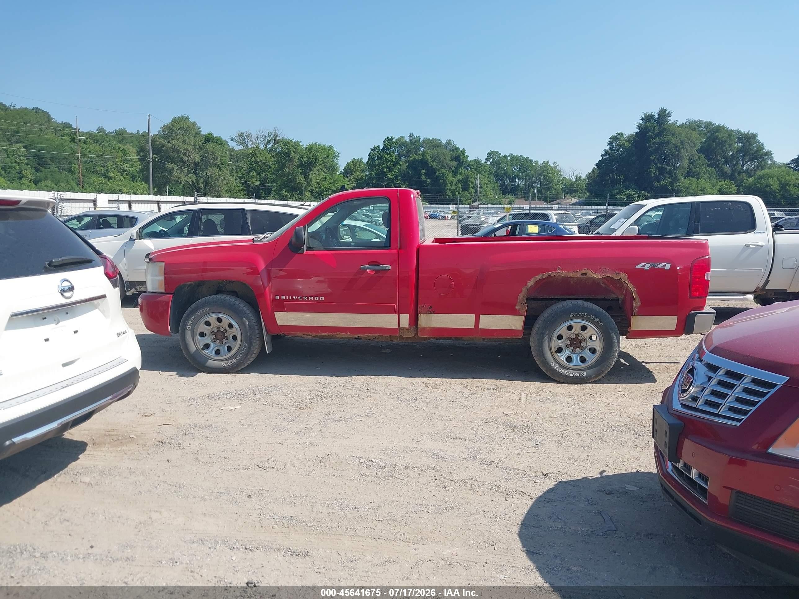 2008 Chevrolet Silverado 1500 Lt1 Red vin: 1GCEK14038Z217436