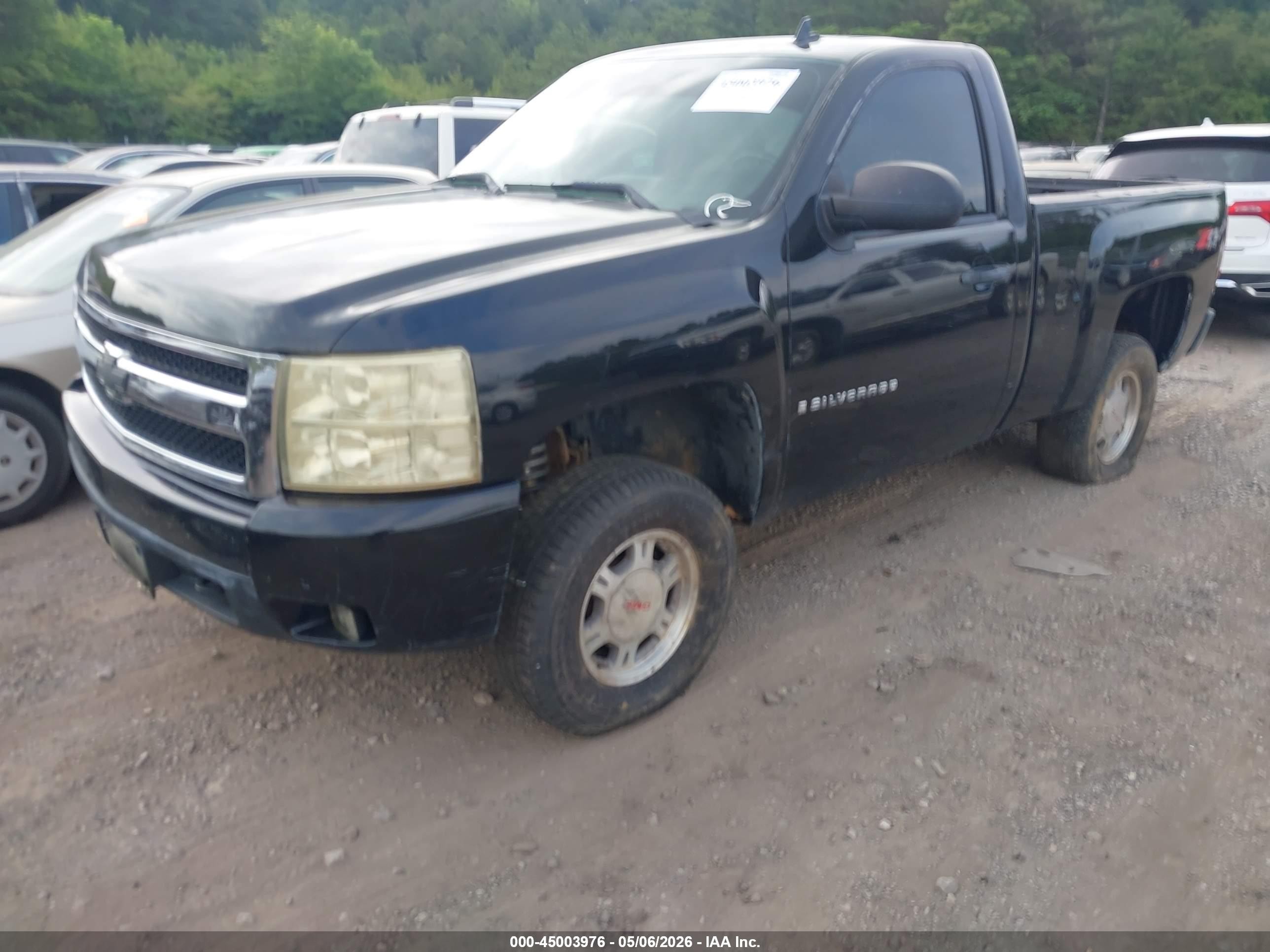 2007 Chevrolet Silverado 1500 Lt1 Black vin: 1GCEK14047Z574056