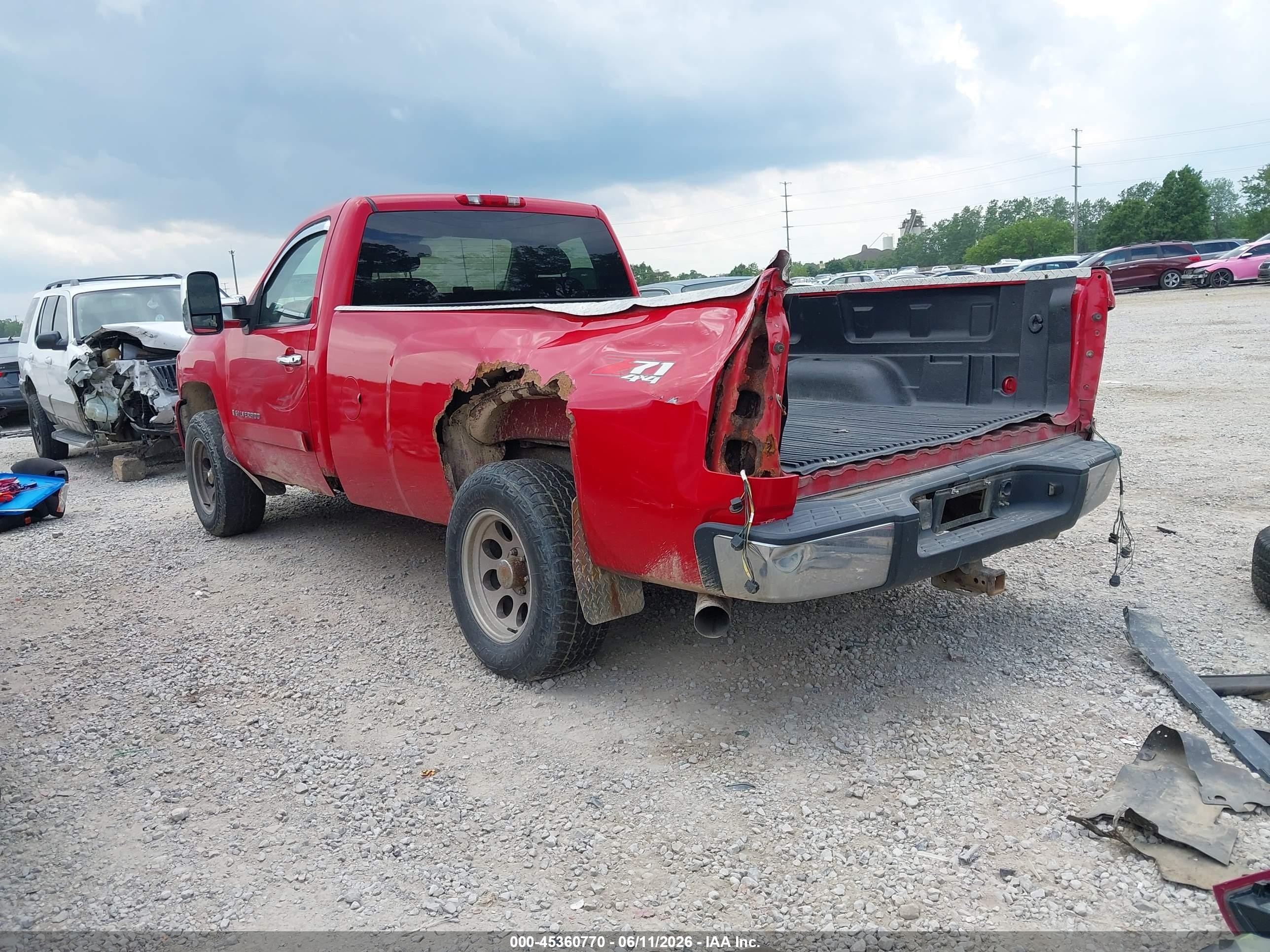 2008 Chevrolet Silverado 1500 Lt1 Красный vin: 1GCEK14058E136929