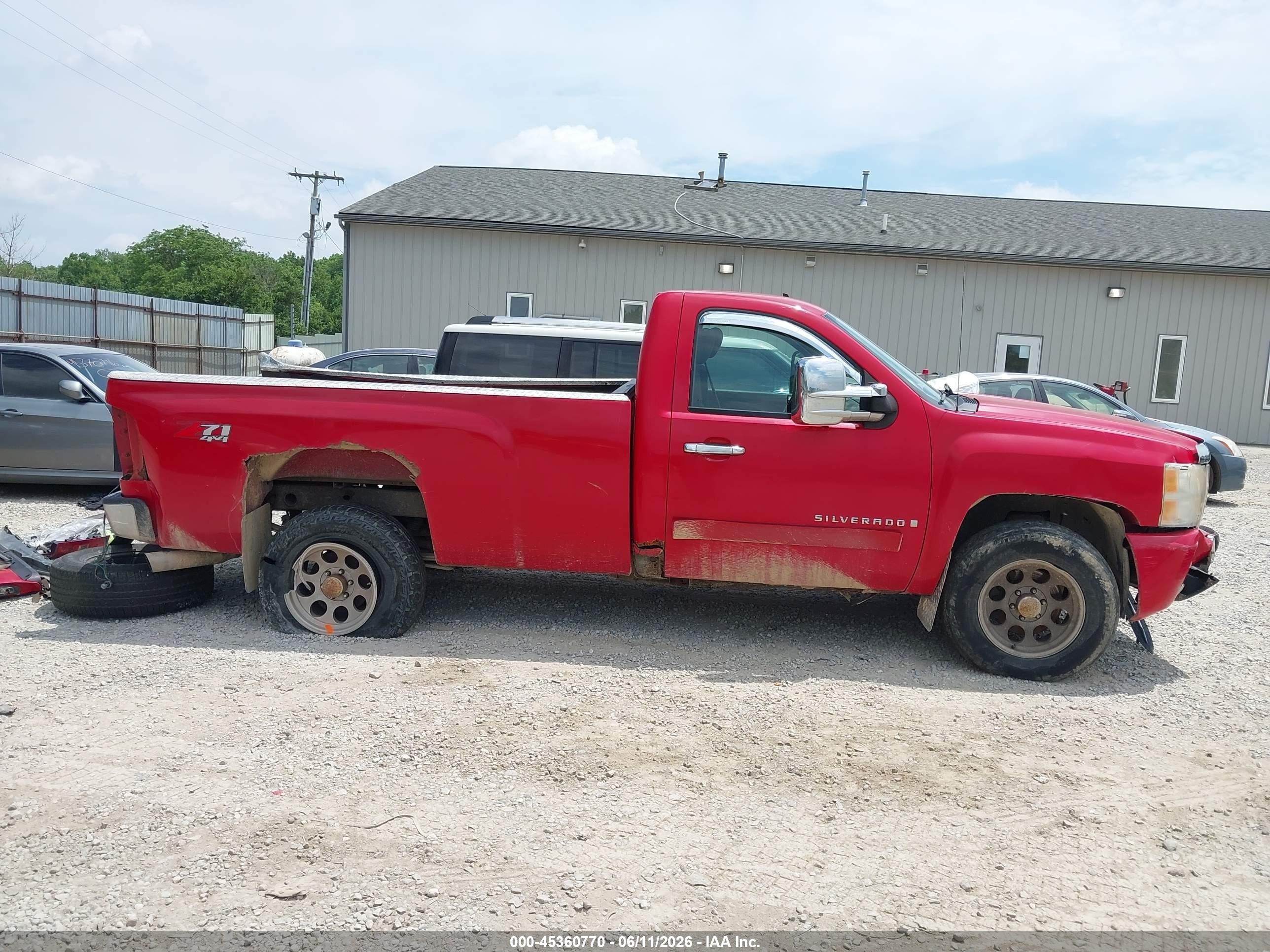 2008 Chevrolet Silverado 1500 Lt1 Красный vin: 1GCEK14058E136929