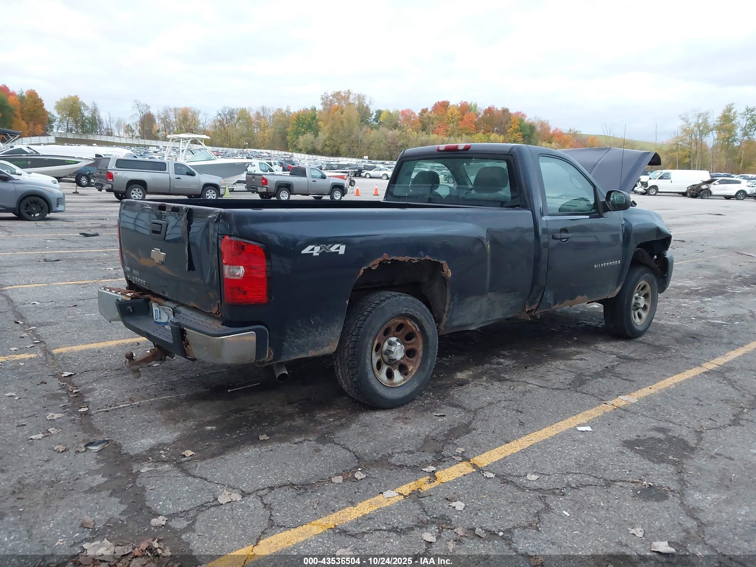 2008 Chevrolet Silverado 1500 Work Truck Dark Blue vin: 1GCEK14078Z238290
