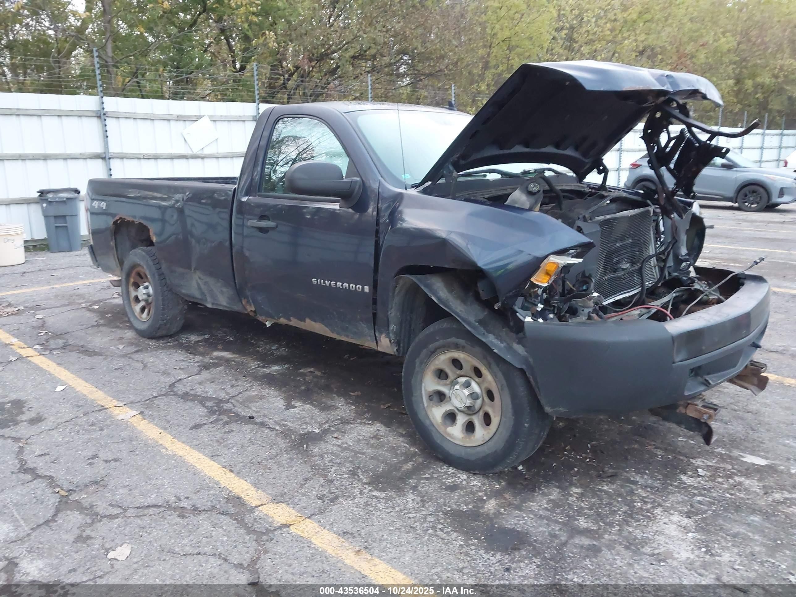 2008 Chevrolet Silverado 1500 Work Truck Dark Blue vin: 1GCEK14078Z238290