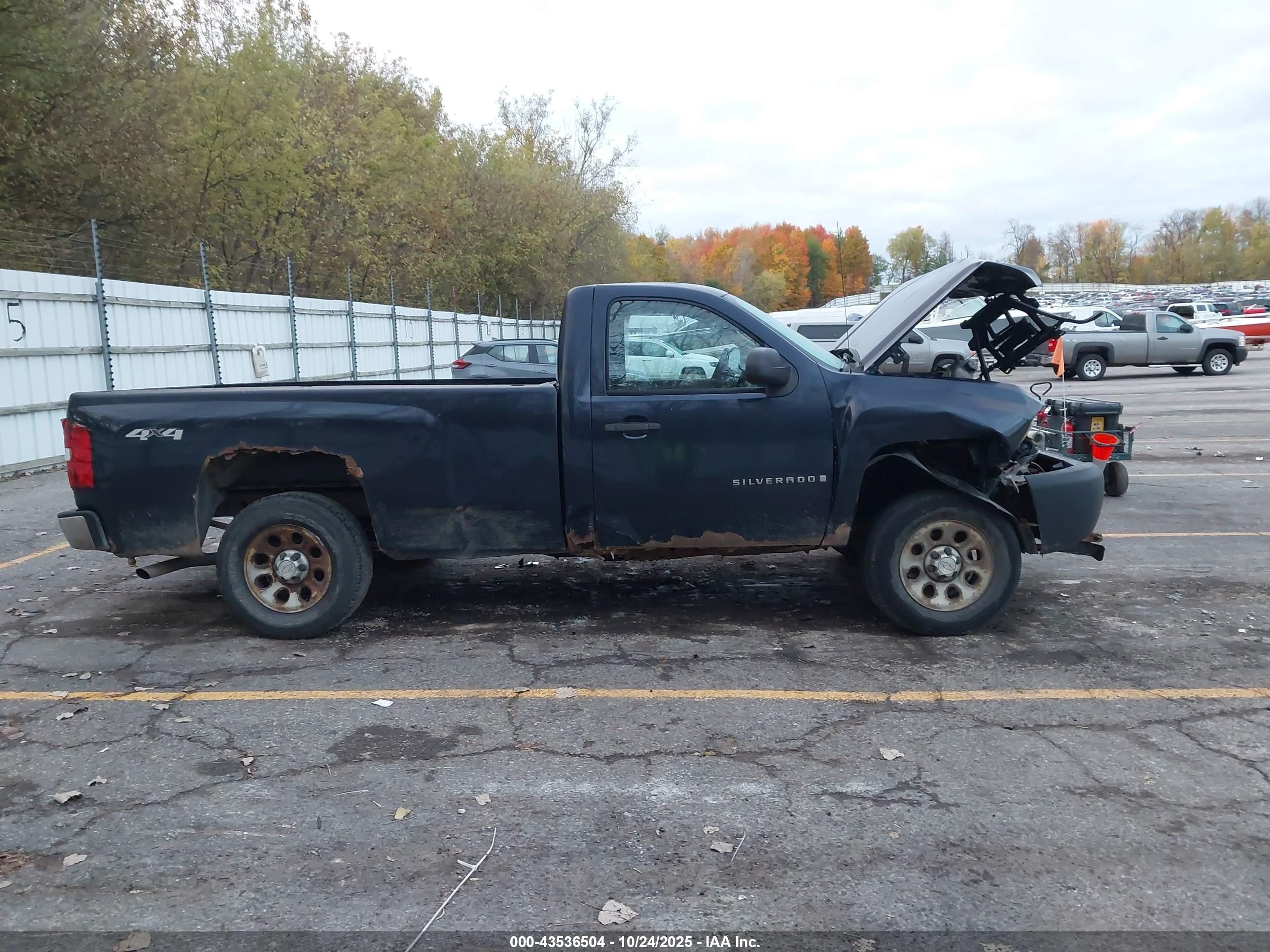 2008 Chevrolet Silverado 1500 Work Truck Dark Blue vin: 1GCEK14078Z238290