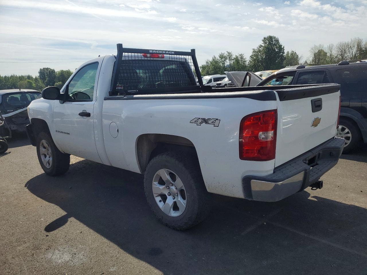 2007 Chevrolet Silverado K1500 White vin: 1GCEK14087Z556529