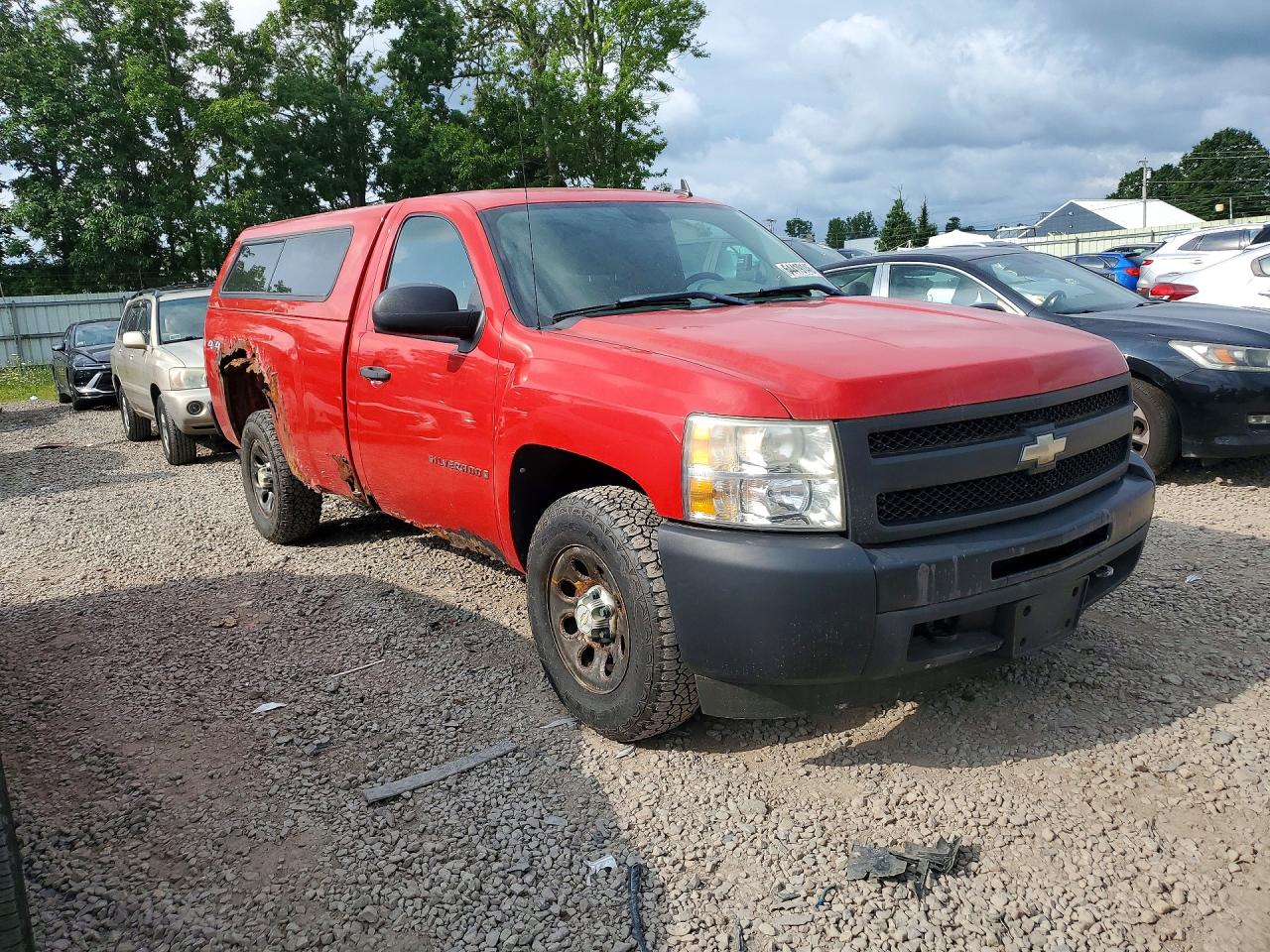 2009 Chevrolet Silverado K1500 Красный vin: 1GCEK14089Z186993