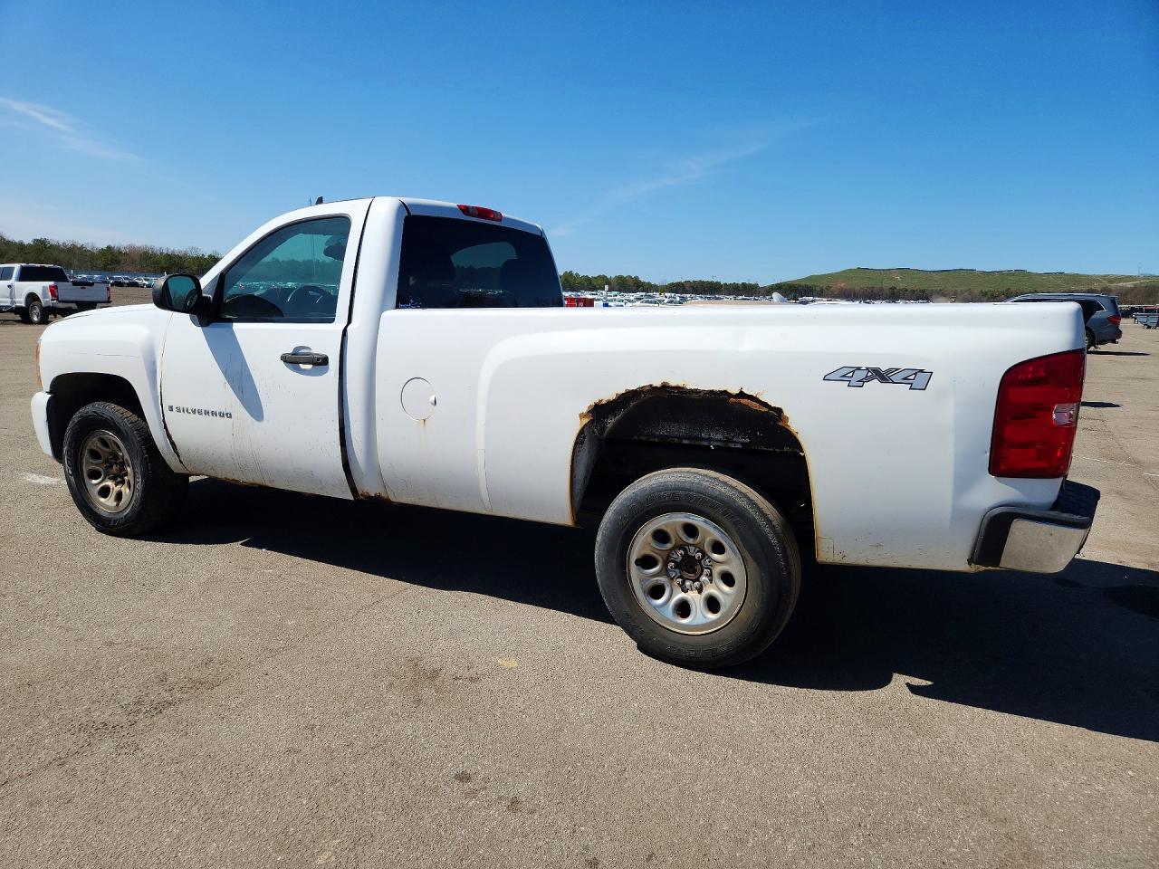 2007 Chevrolet Silverado K1500 Белый vin: 1GCEK14C37Z548526