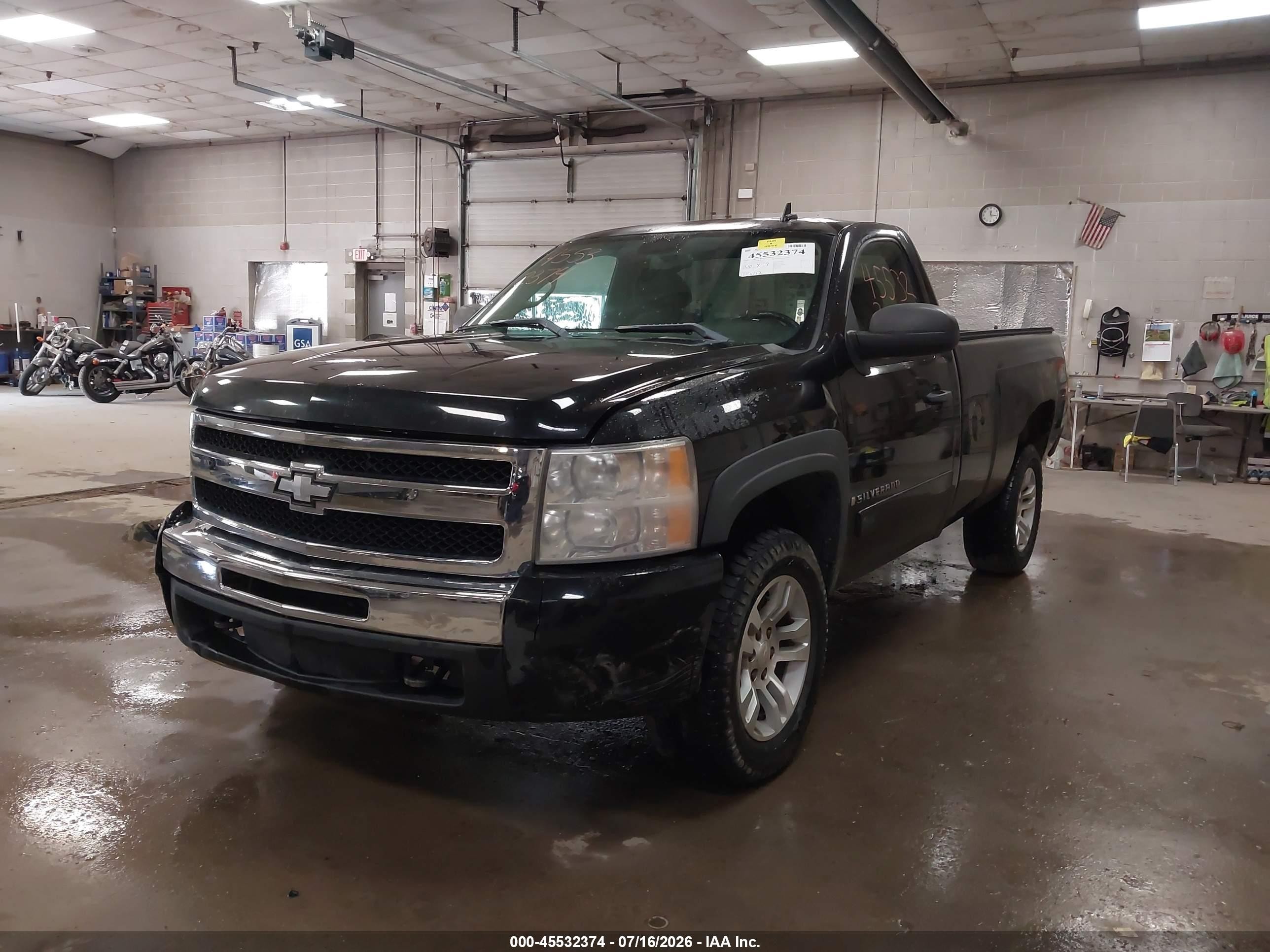 2007 Chevrolet Silverado 1500 Lt1 Черный vin: 1GCEK14C47E527191