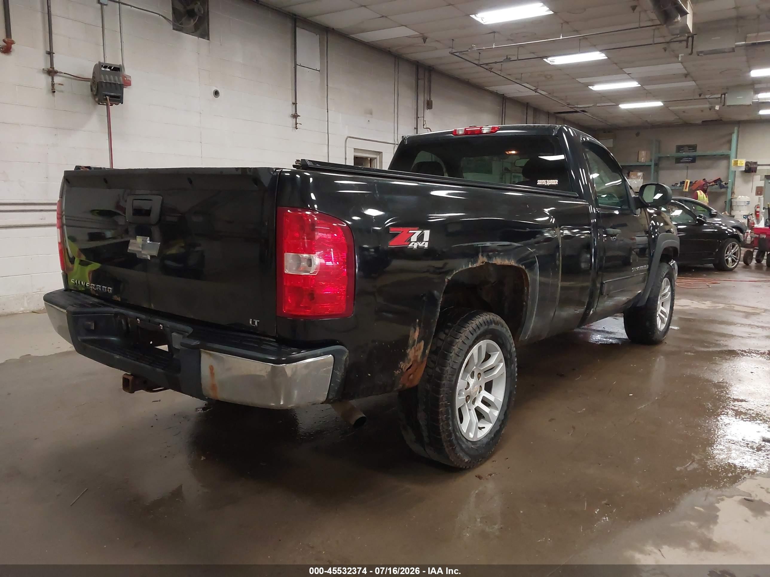 2007 Chevrolet Silverado 1500 Lt1 Черный vin: 1GCEK14C47E527191