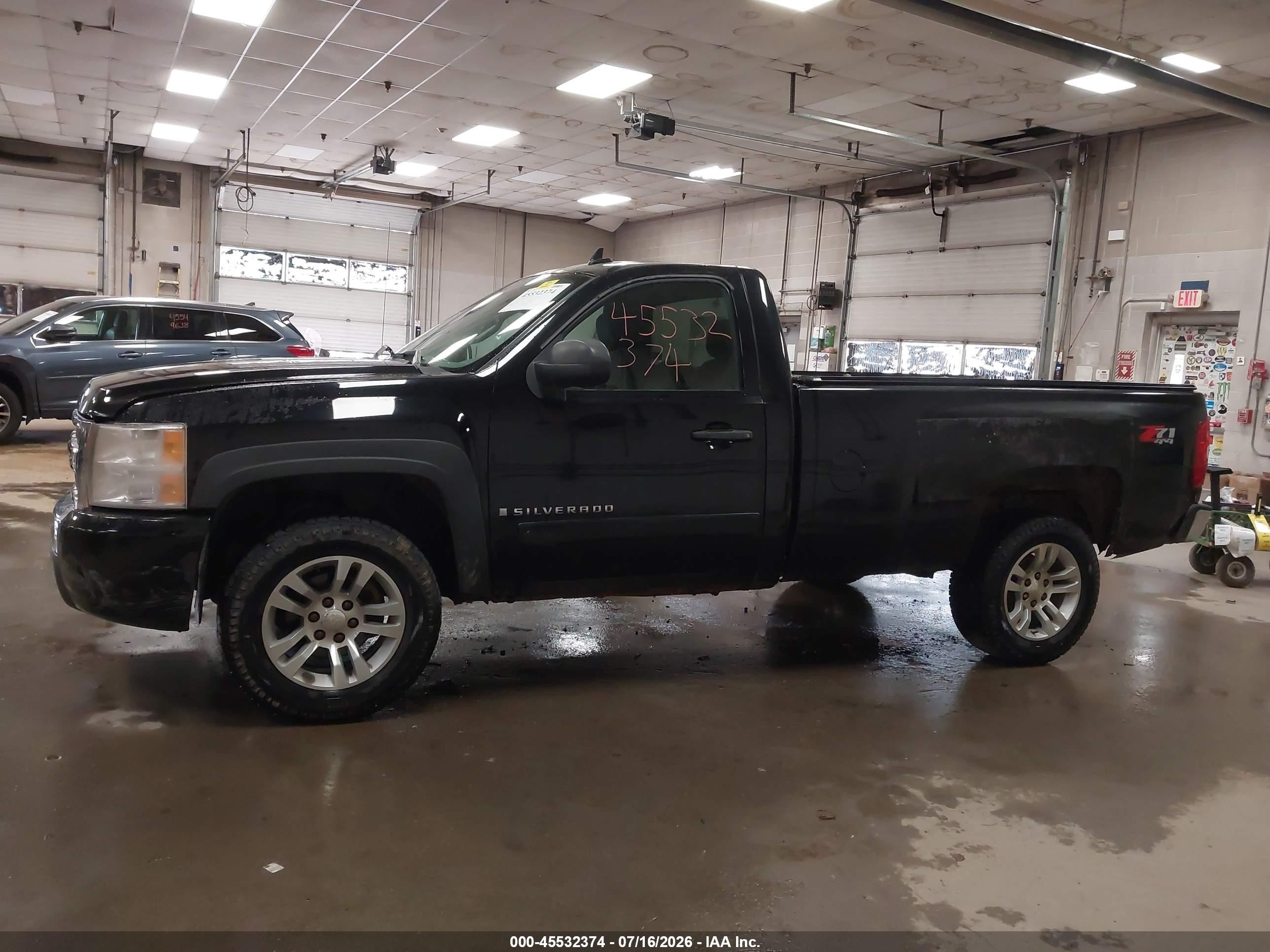 2007 Chevrolet Silverado 1500 Lt1 Черный vin: 1GCEK14C47E527191