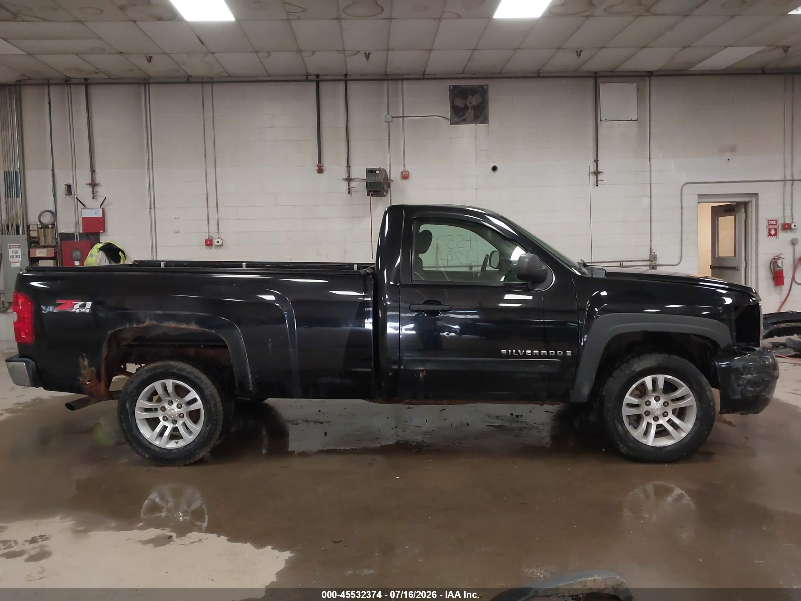 2007 Chevrolet Silverado 1500 Lt1 Черный vin: 1GCEK14C47E527191
