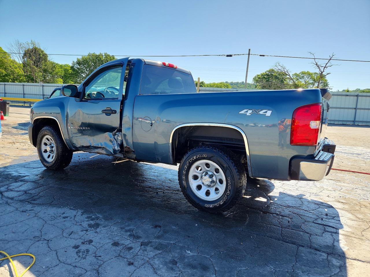 2007 Chevrolet Silverado K1500 Blue vin: 1GCEK14C47Z552391