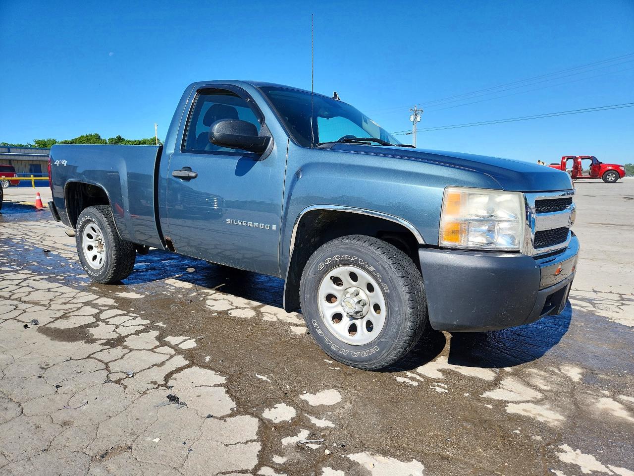 2007 Chevrolet Silverado K1500 Blue vin: 1GCEK14C47Z552391