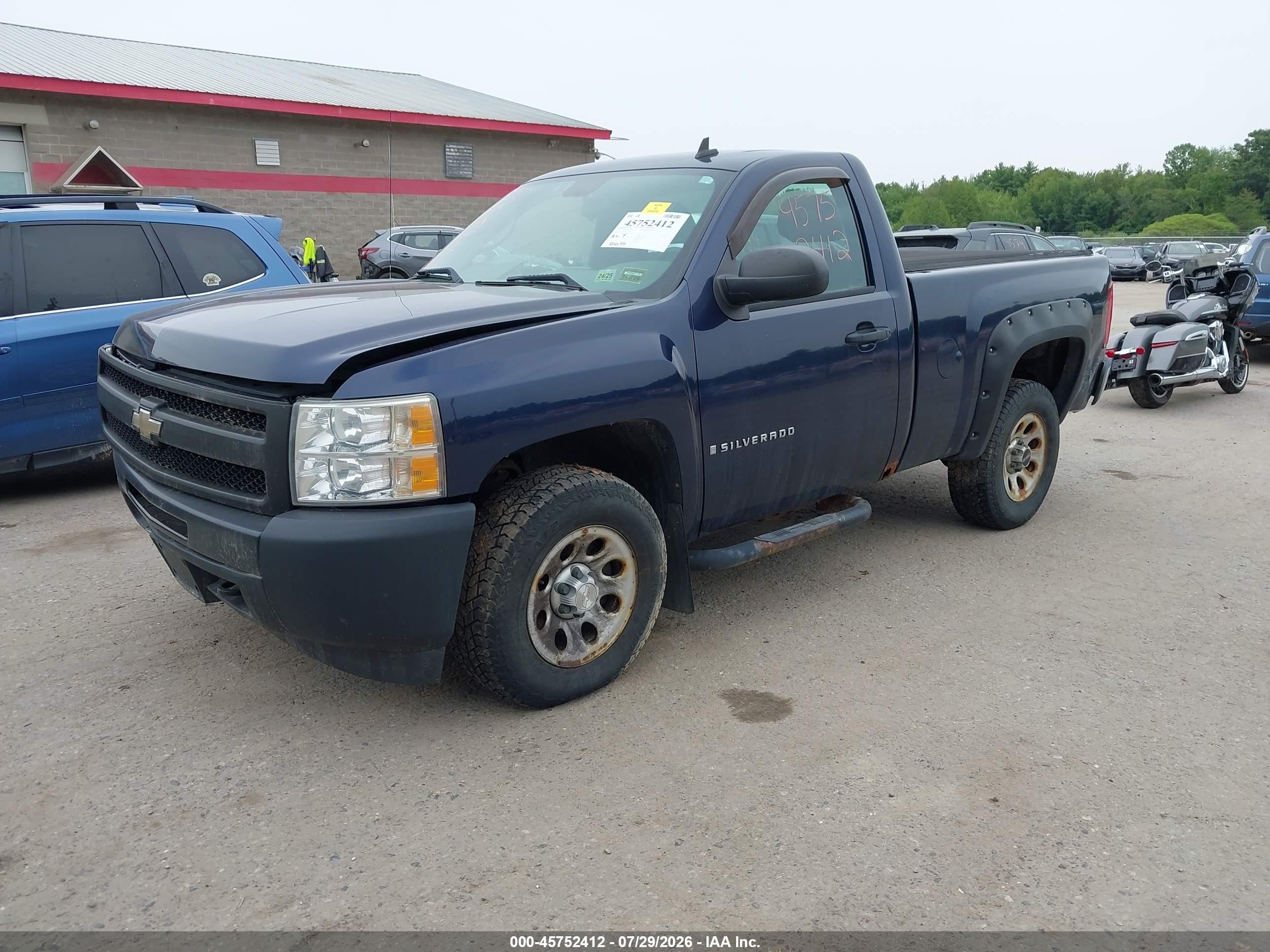 2009 Chevrolet Silverado 1500 Work Truck Blue vin: 1GCEK14C49Z102226