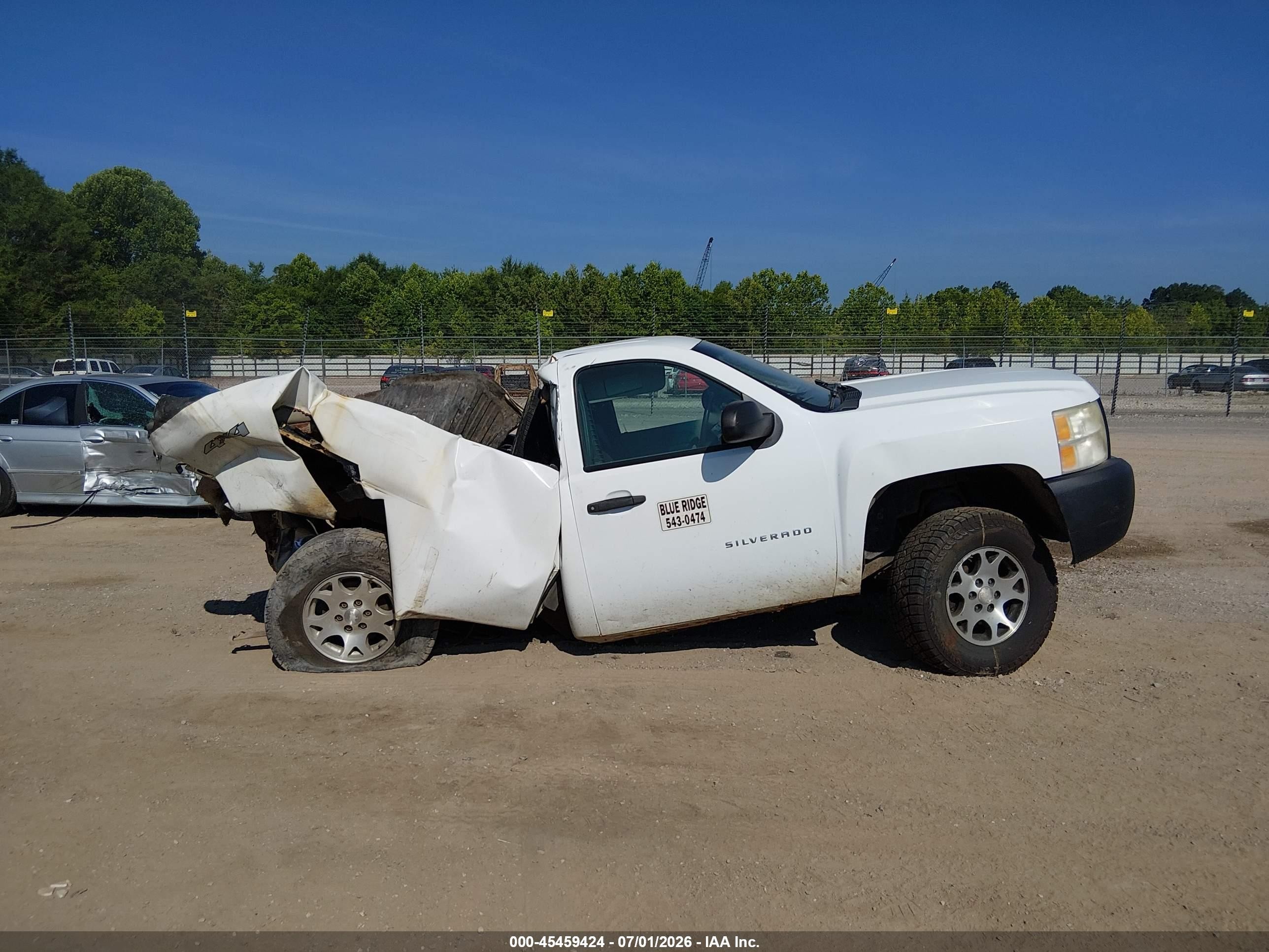 2009 Chevrolet Silverado 1500 Work Truck White vin: 1GCEK14C49Z283893