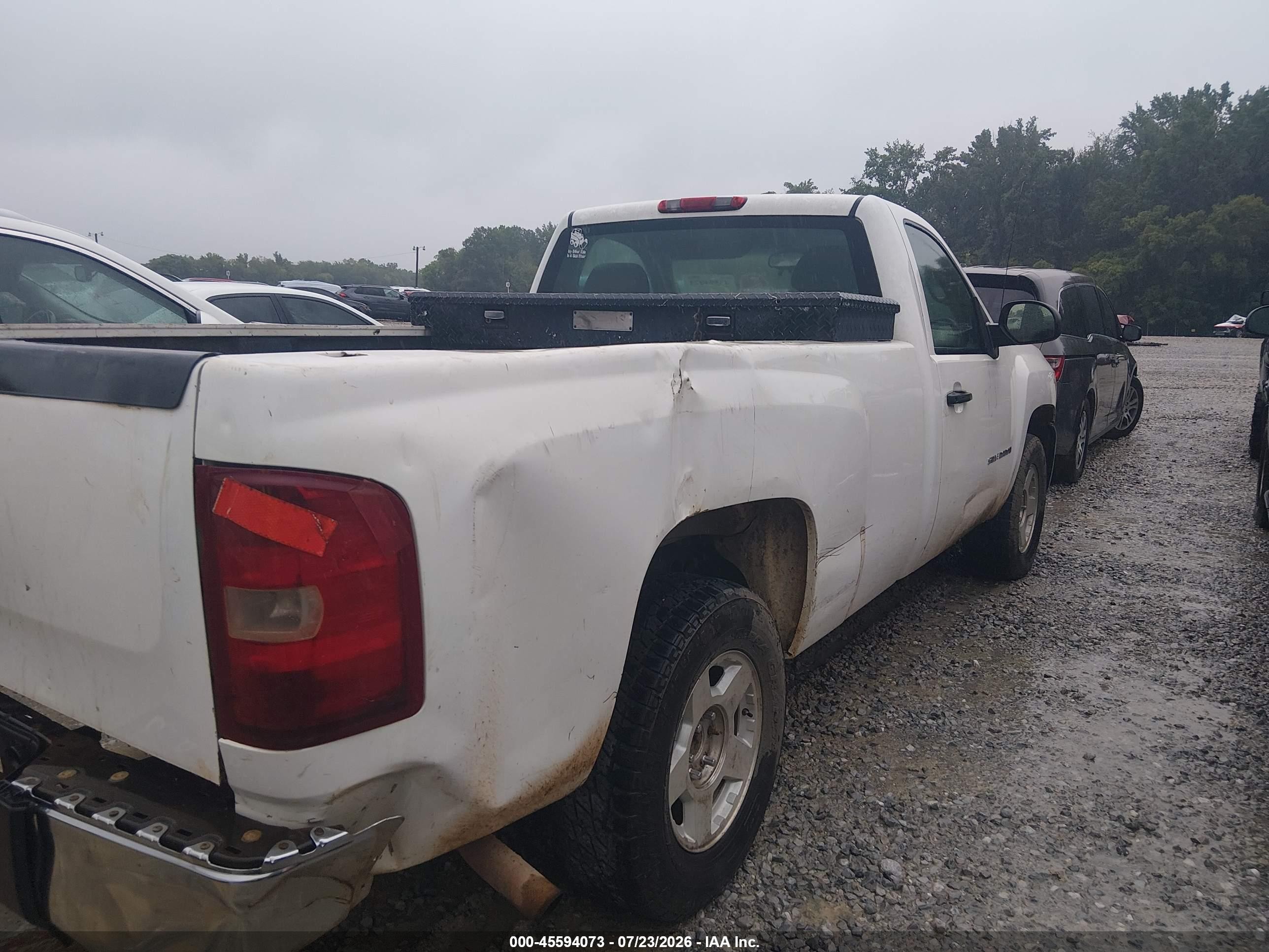 2009 Chevrolet Silverado 1500 Work Truck White vin: 1GCEK14C59Z119584