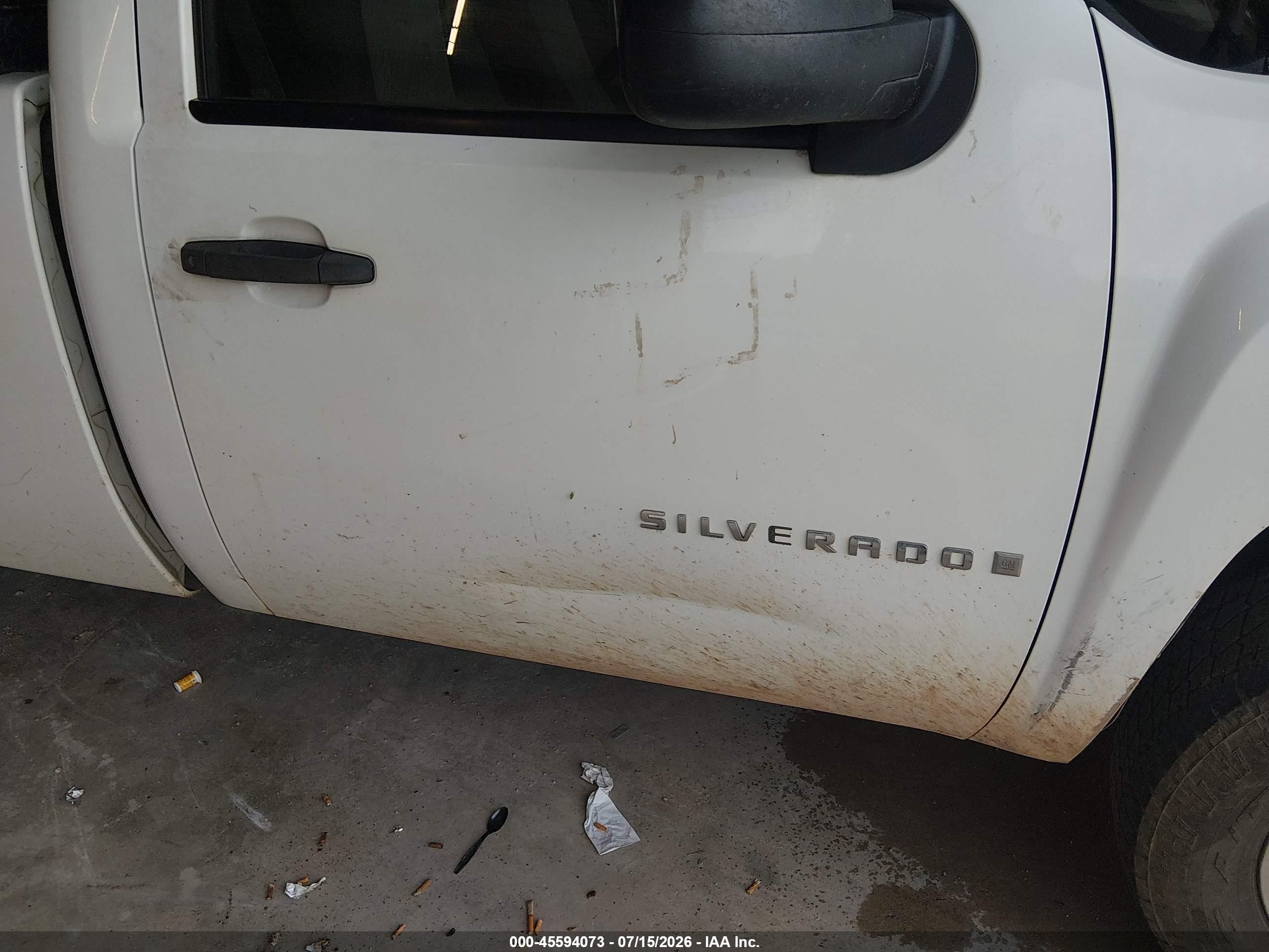 2009 Chevrolet Silverado 1500 Work Truck White vin: 1GCEK14C59Z119584