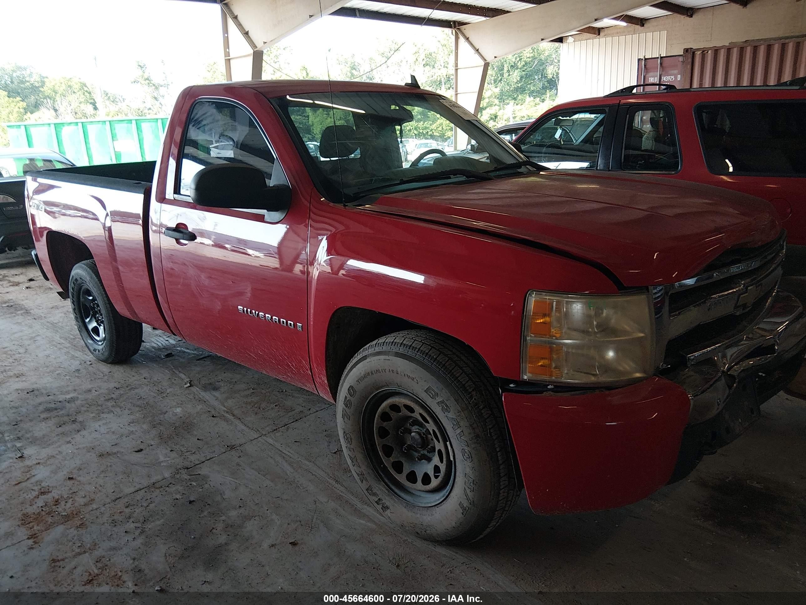 2008 Chevrolet Silverado 1500 Work Truck Red vin: 1GCEK14C78Z118225