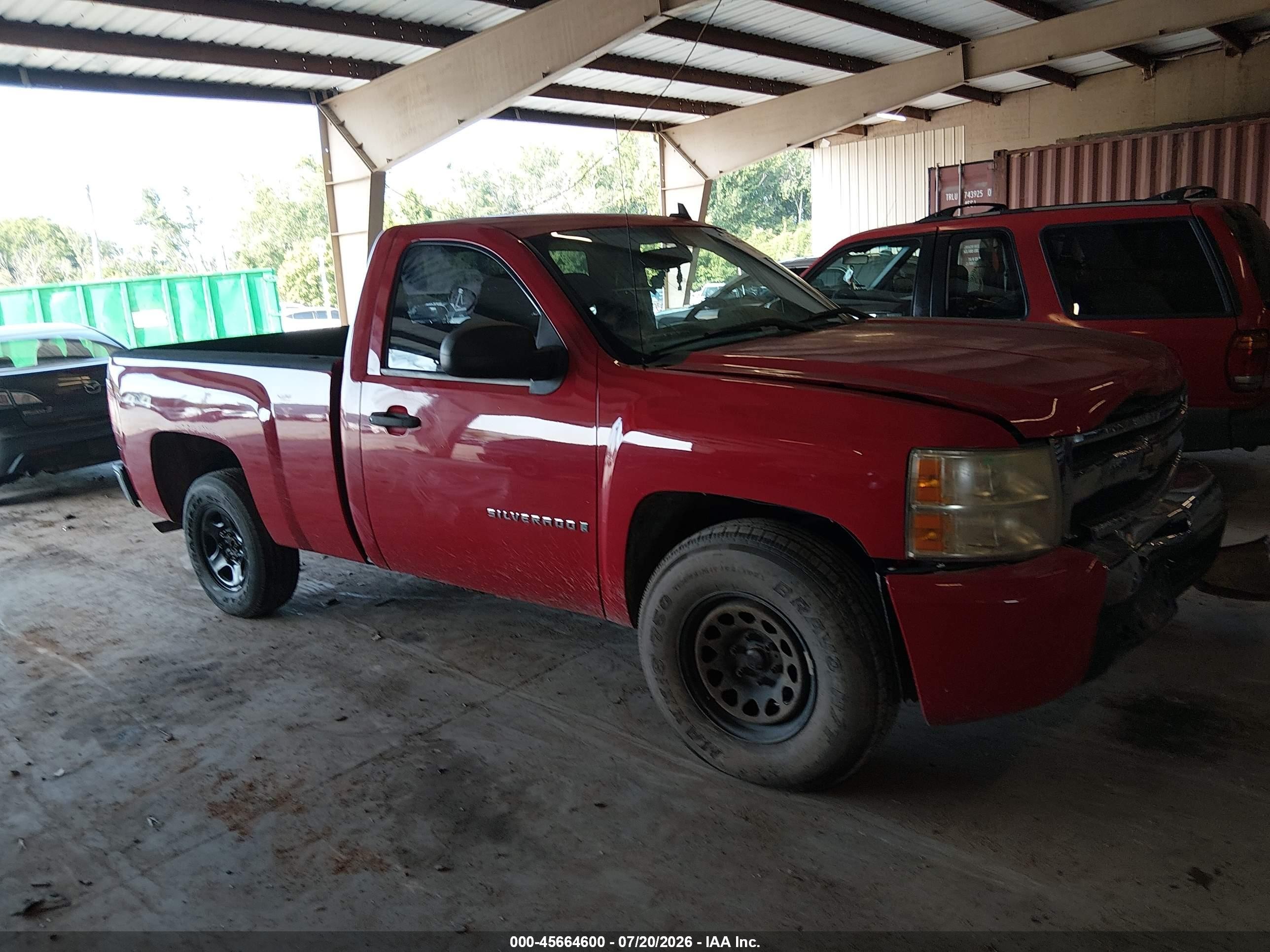 2008 Chevrolet Silverado 1500 Work Truck Red vin: 1GCEK14C78Z118225