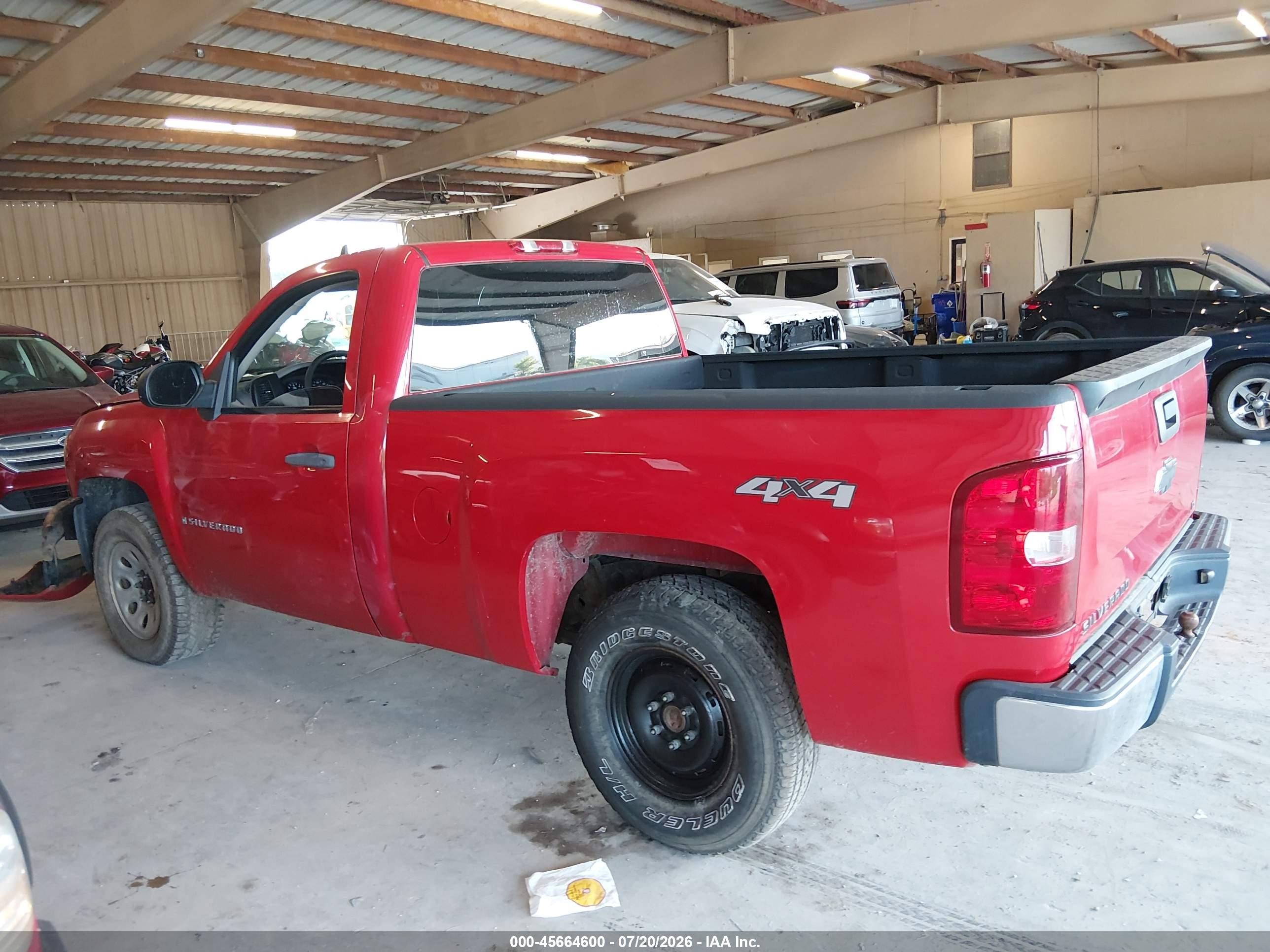 2008 Chevrolet Silverado 1500 Work Truck Red vin: 1GCEK14C78Z118225