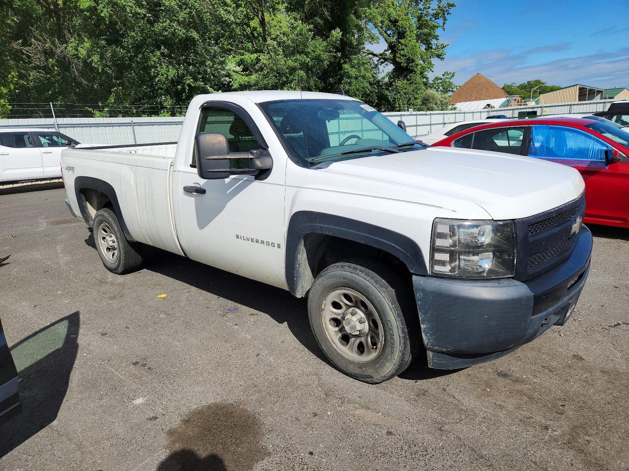2009 Chevrolet Silverado K1500 White vin: 1GCEK14C79Z104648
