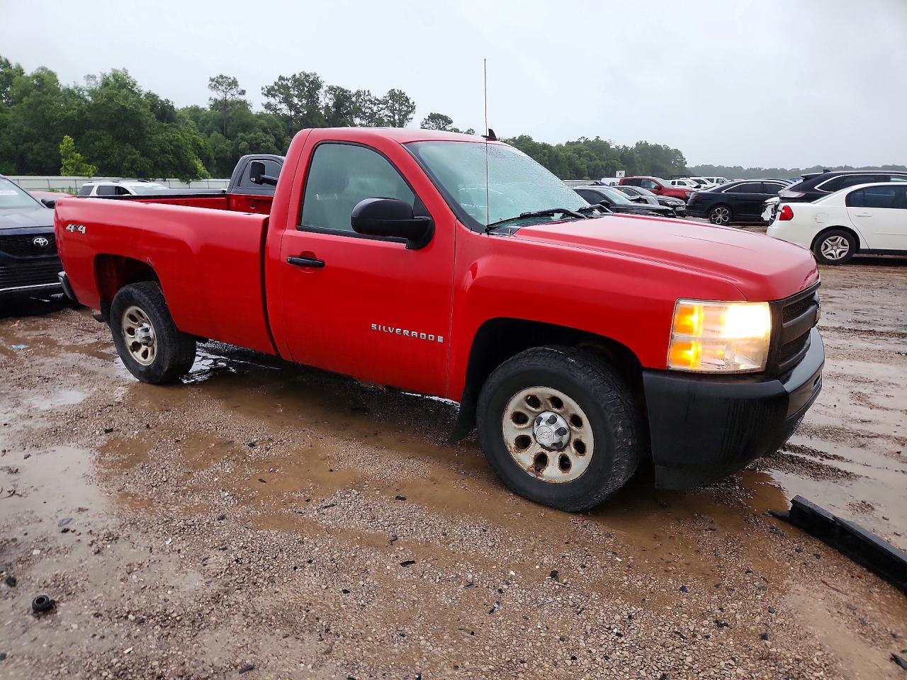 2009 Chevrolet Silverado K1500 Red vin: 1GCEK14C79Z131509