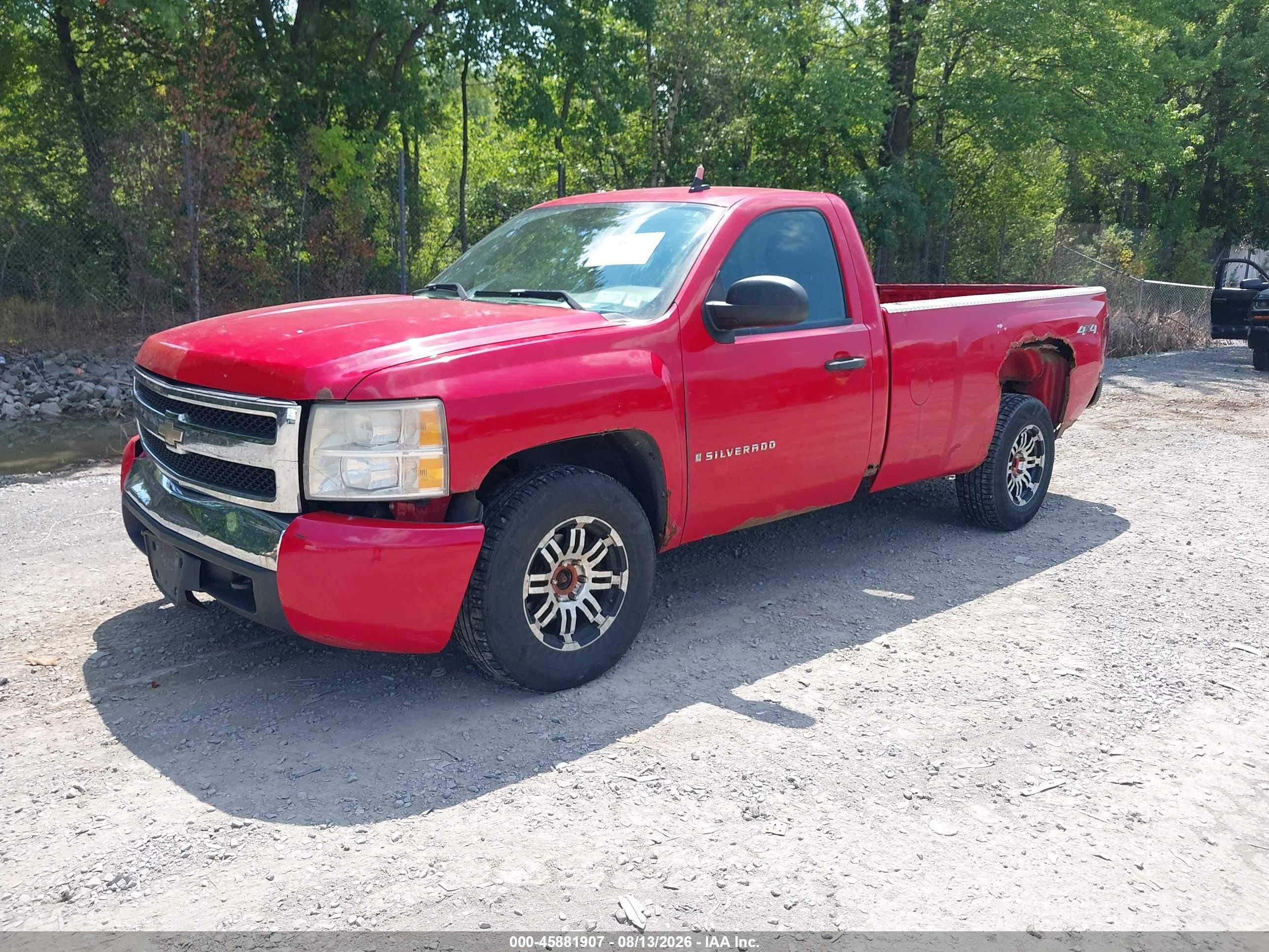 2007 Chevrolet Silverado 1500 Work Truck Red vin: 1GCEK14C87Z547825