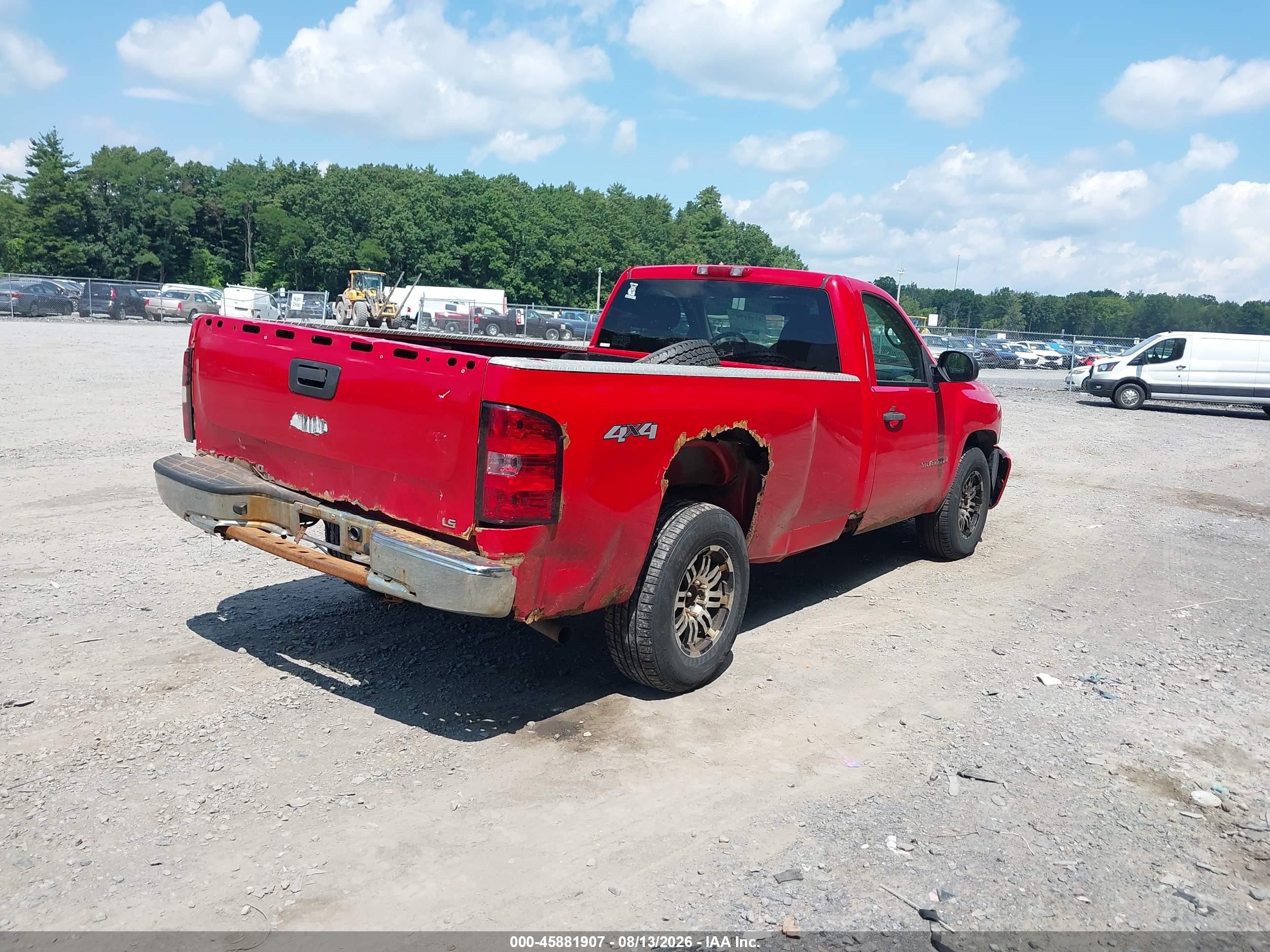 2007 Chevrolet Silverado 1500 Work Truck Red vin: 1GCEK14C87Z547825