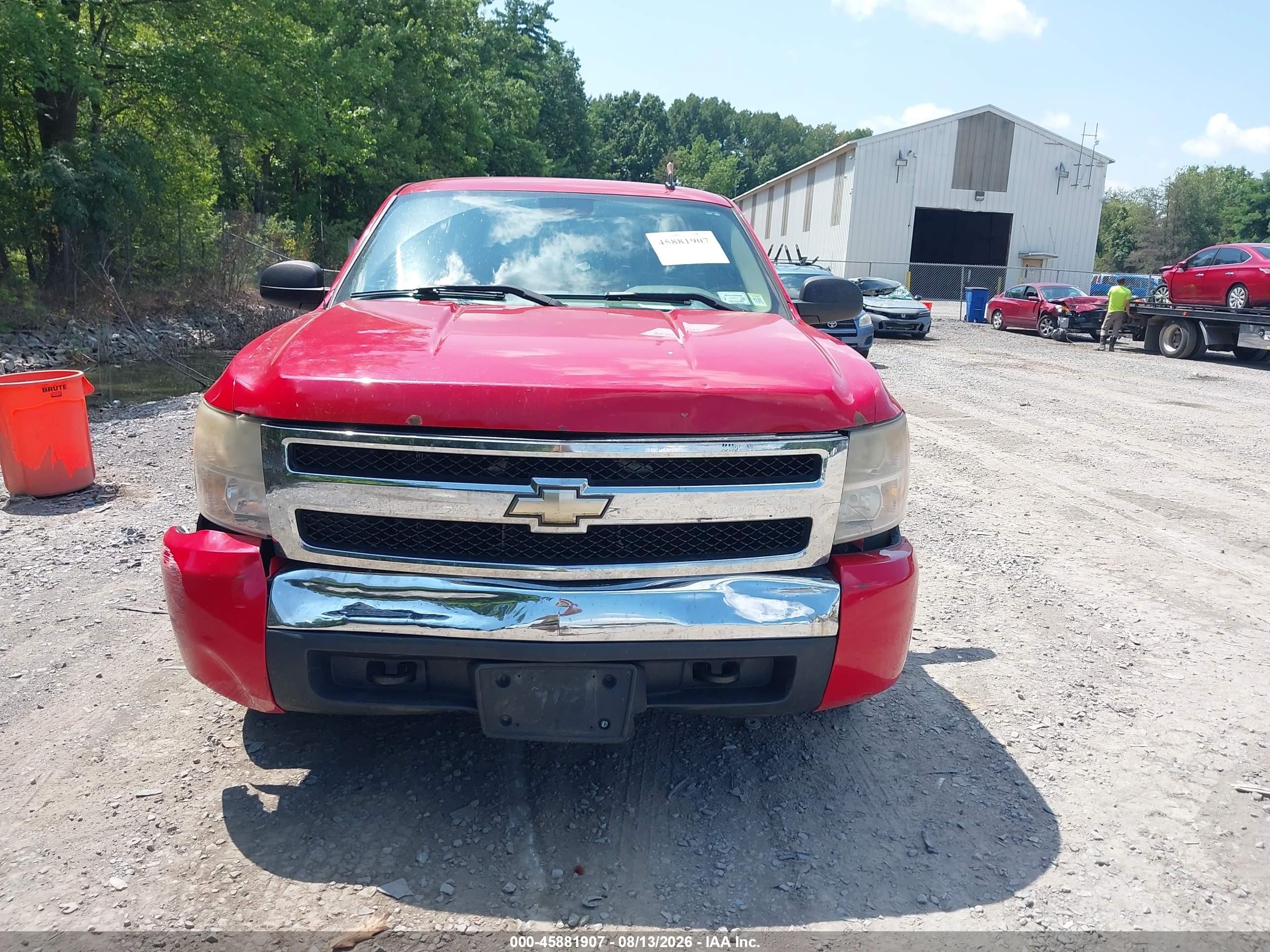 2007 Chevrolet Silverado 1500 Work Truck Red vin: 1GCEK14C87Z547825