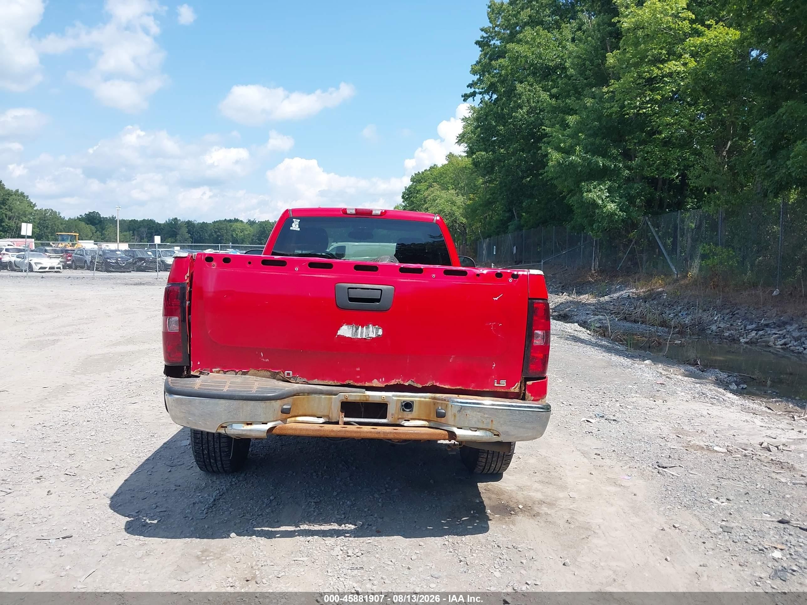 2007 Chevrolet Silverado 1500 Work Truck Red vin: 1GCEK14C87Z547825