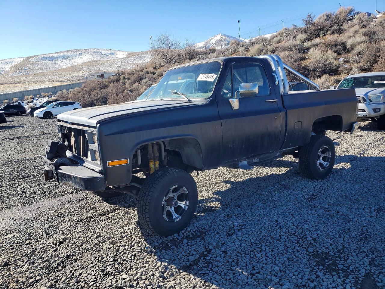 1983 Chevrolet K10 Black vin: 1GCEK14H0DJ102582