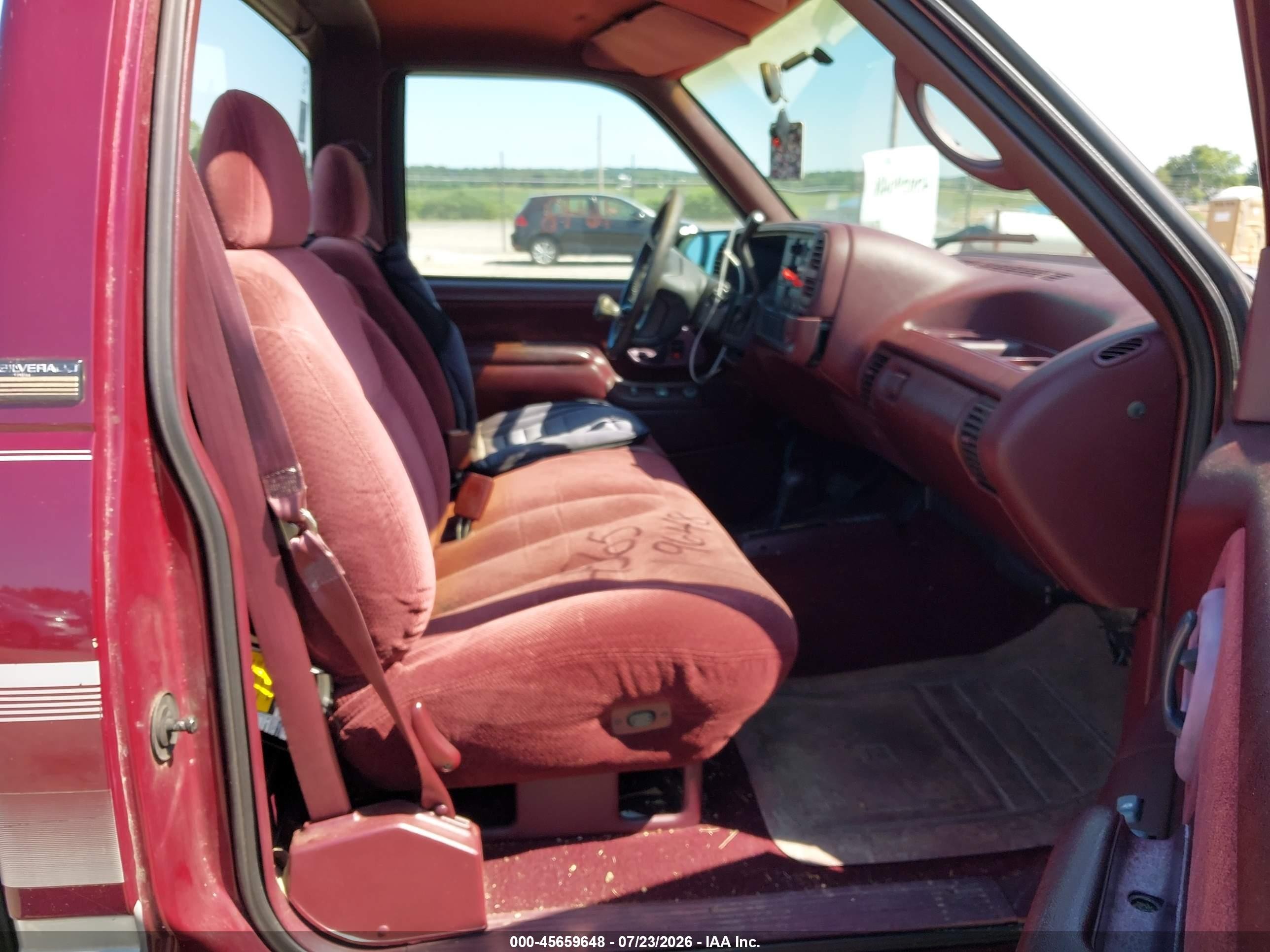 1995 Chevrolet Gmt-400 K1500 Maroon vin: 1GCEK14H1SE245157