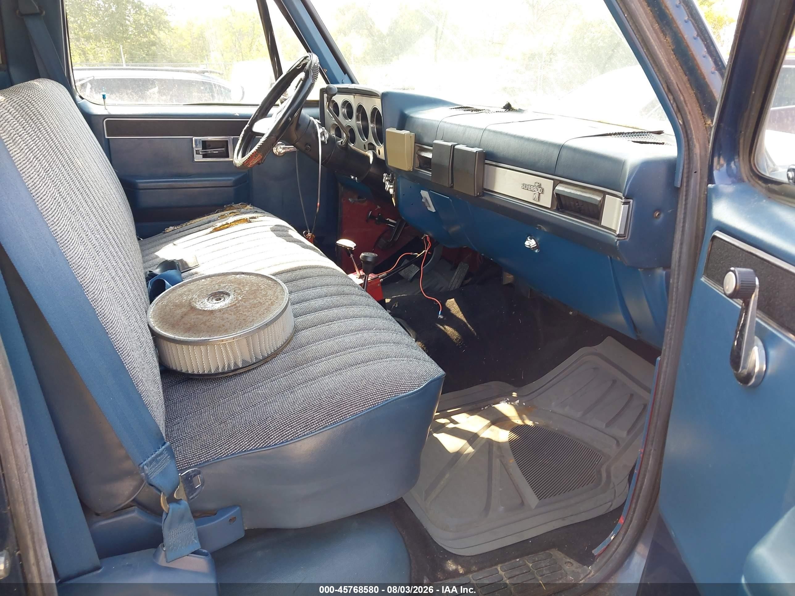 1983 Chevrolet K10   Blue vin: 1GCEK14H7DJ115247